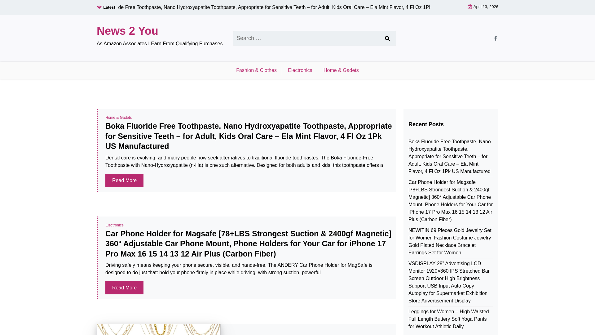 website screenshot of https://news2y.online/