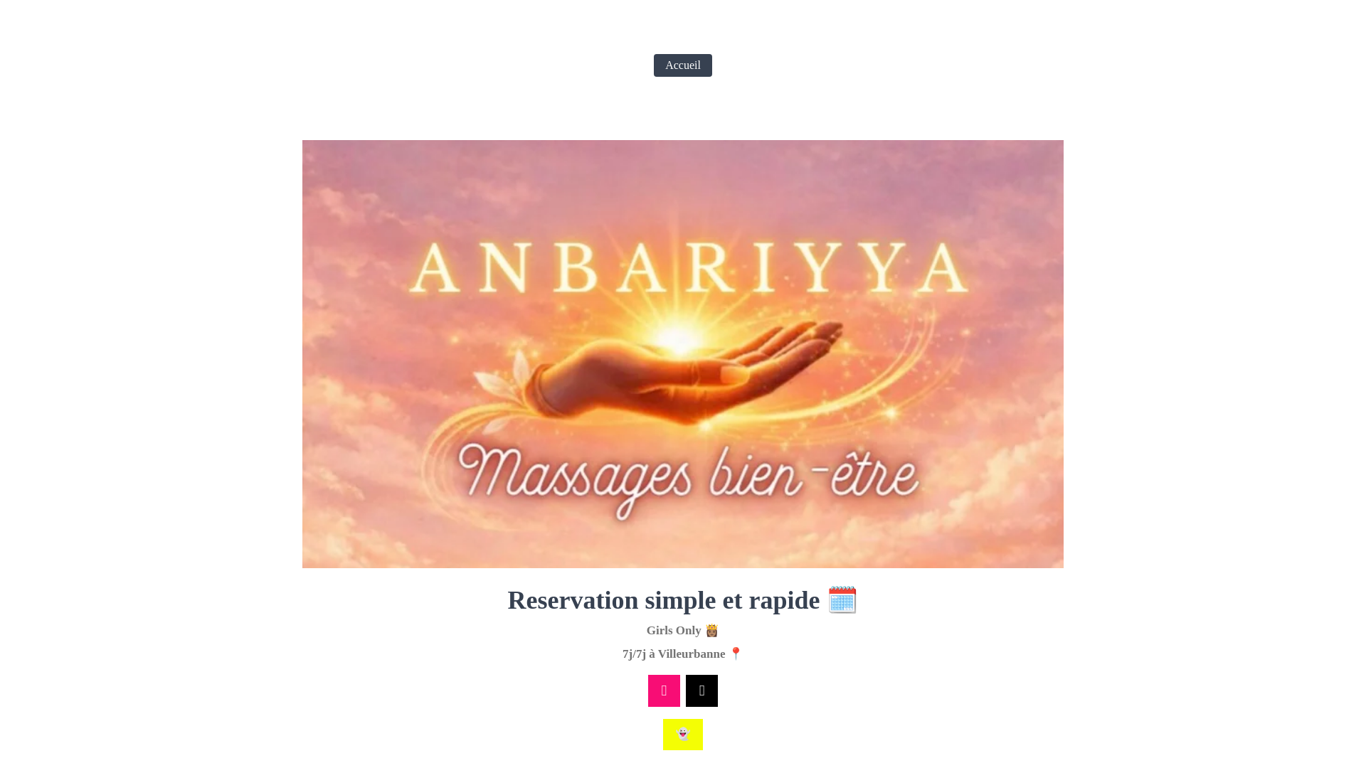 website screenshot of https://anbariyyamassages.fr