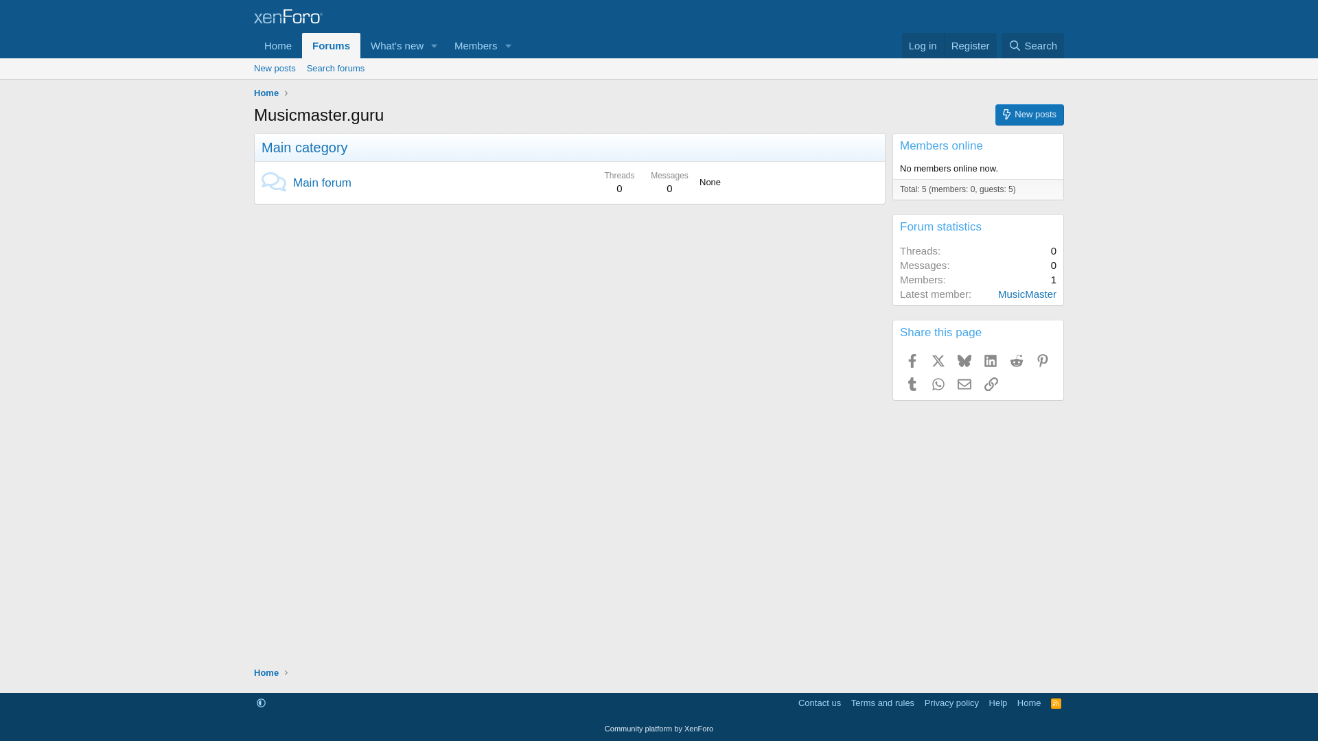 website screenshot of https://musicmaster.guru/