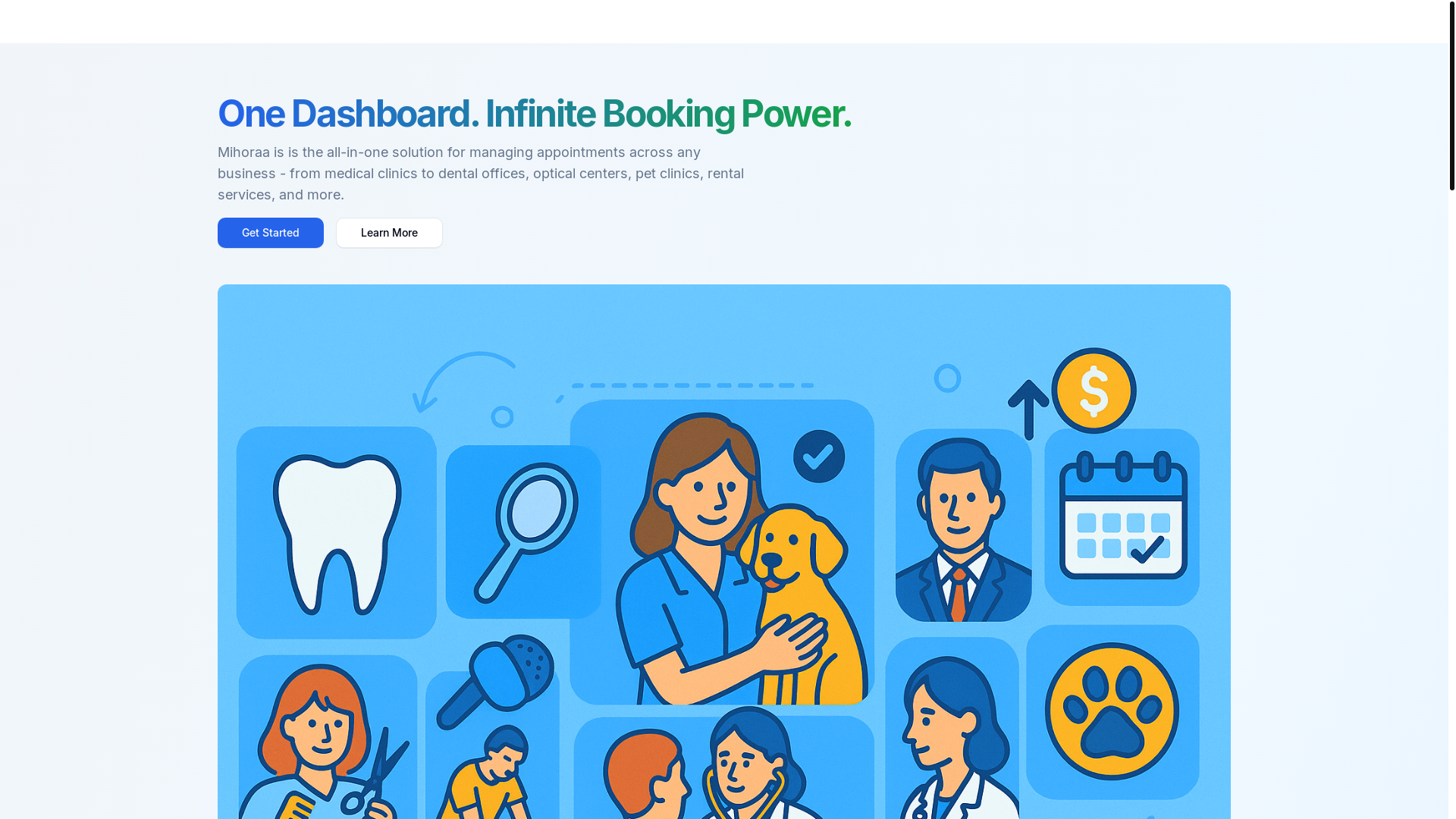 website screenshot of https://mihoraa-marketing.pages.dev/
