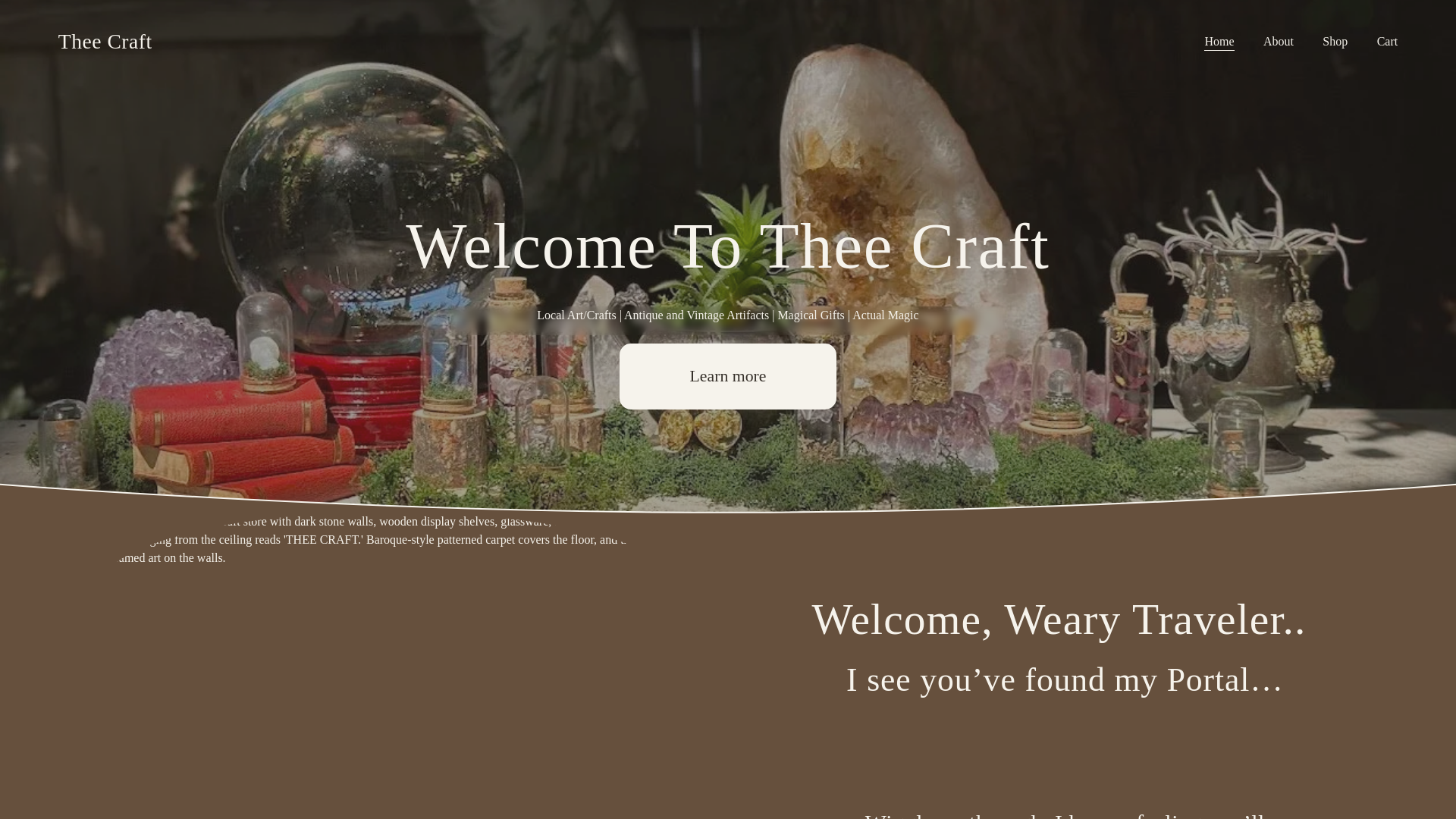 website screenshot of https://theecraft.org/