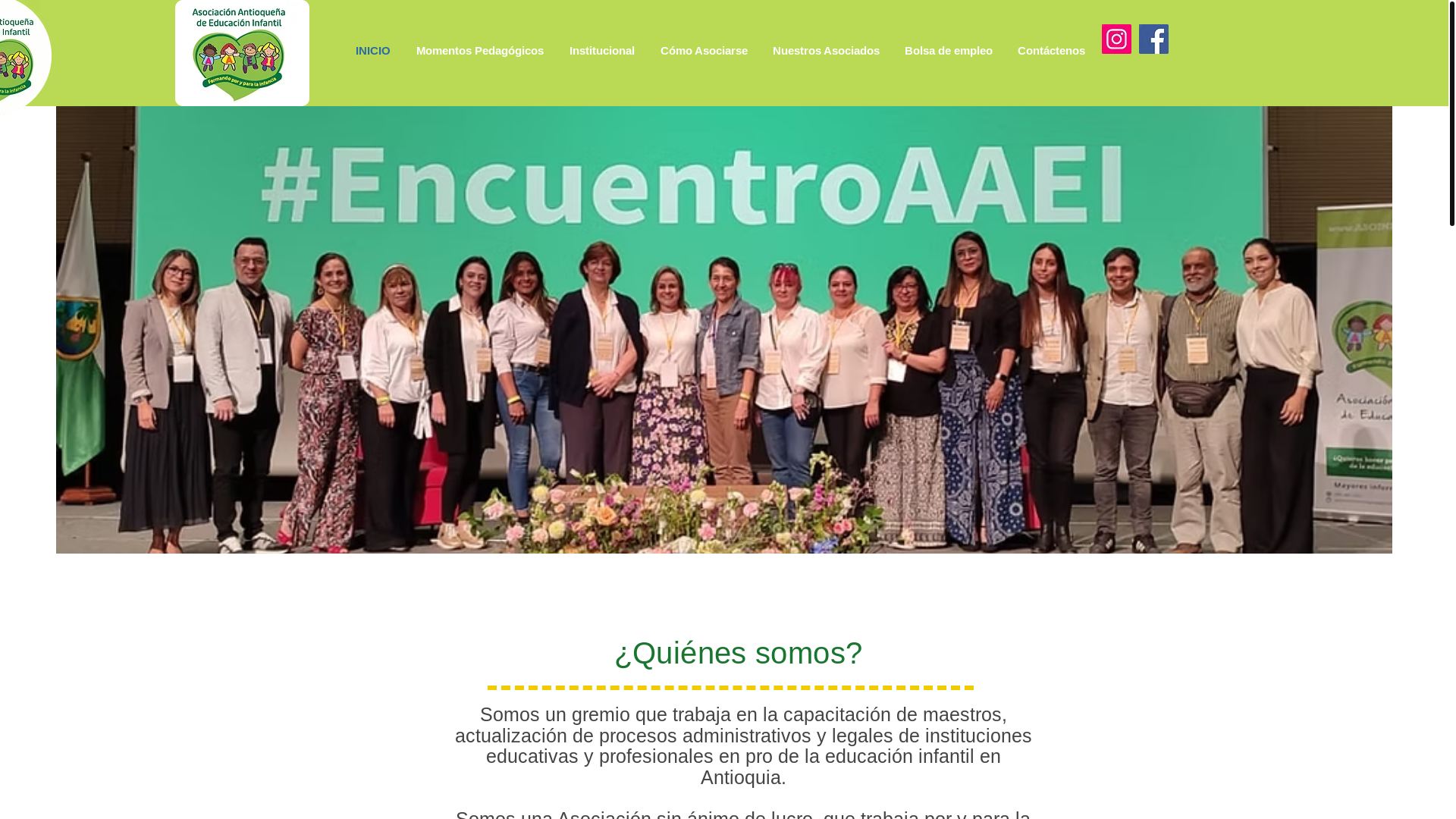 website screenshot of https://asoinfantilantioquia.org/