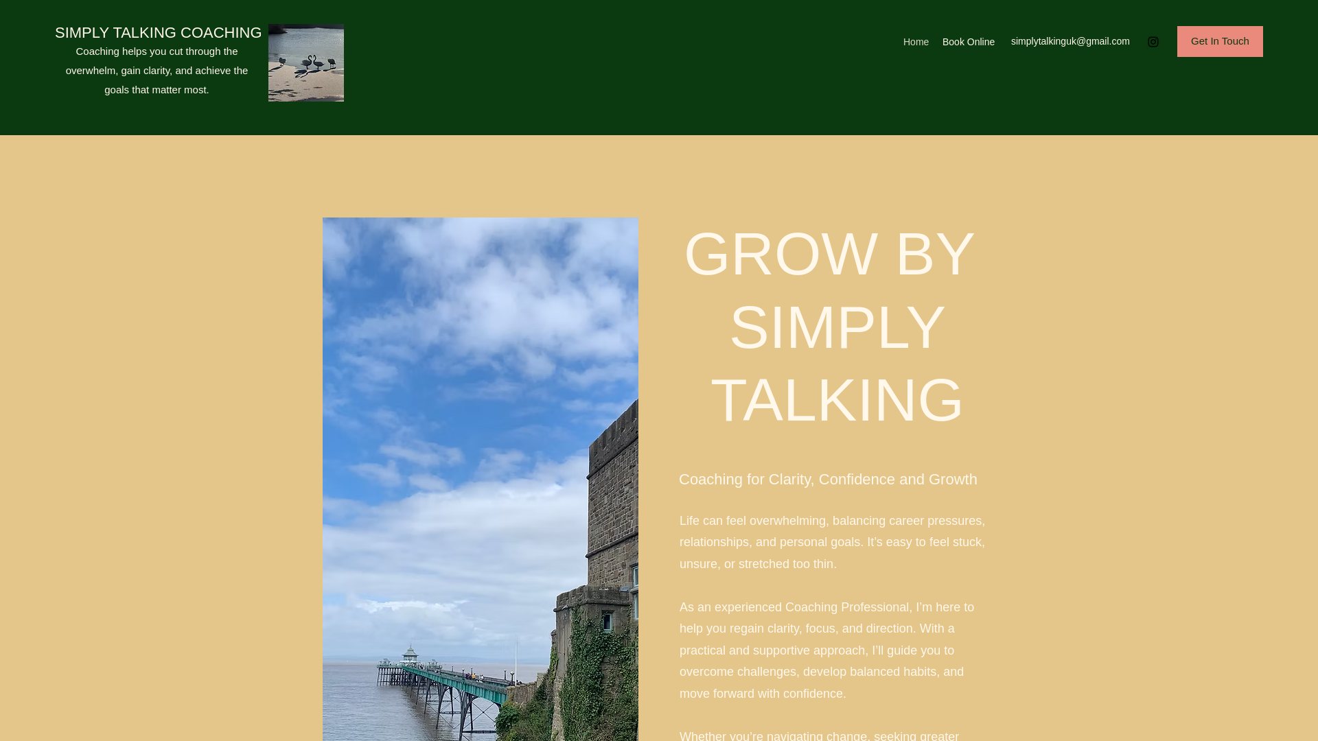 website screenshot of https://simply-talking.com/
