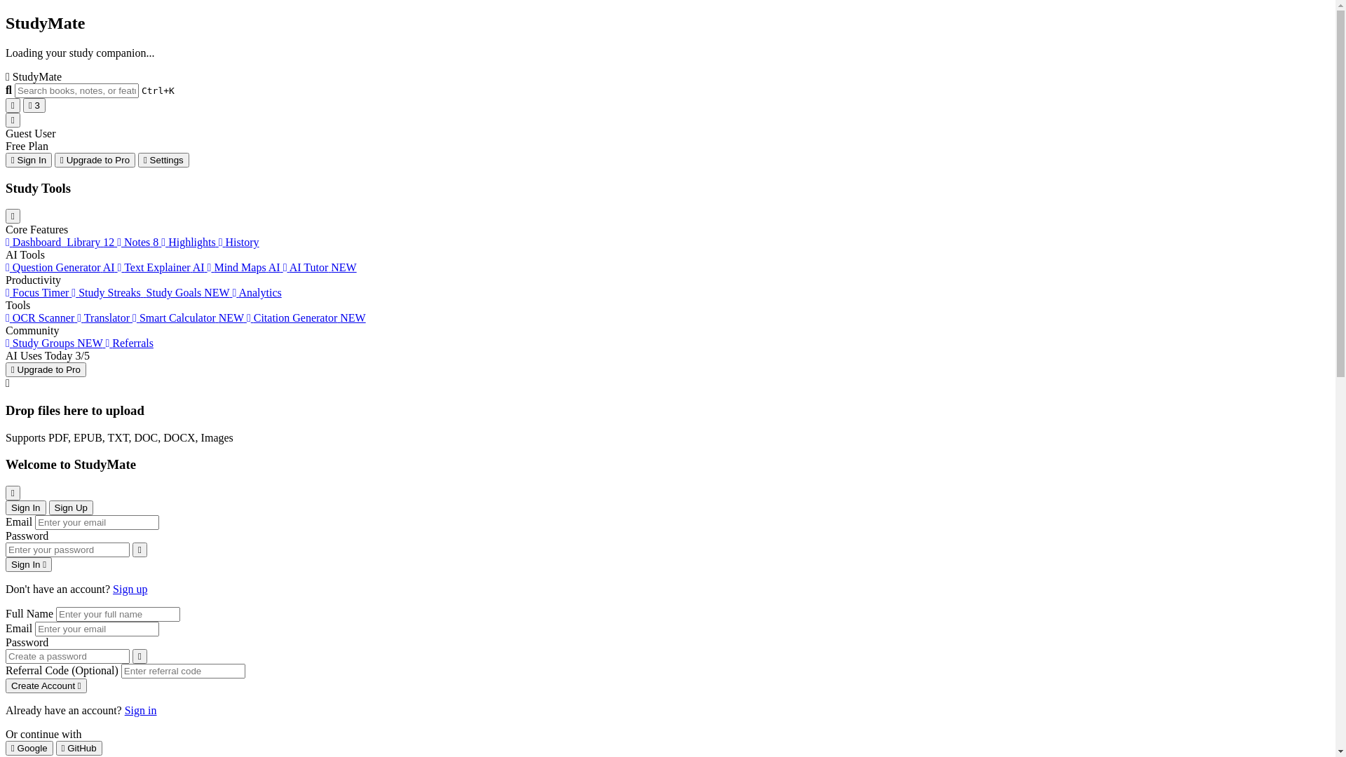 website screenshot of https://studymate-c6c.pages.dev/