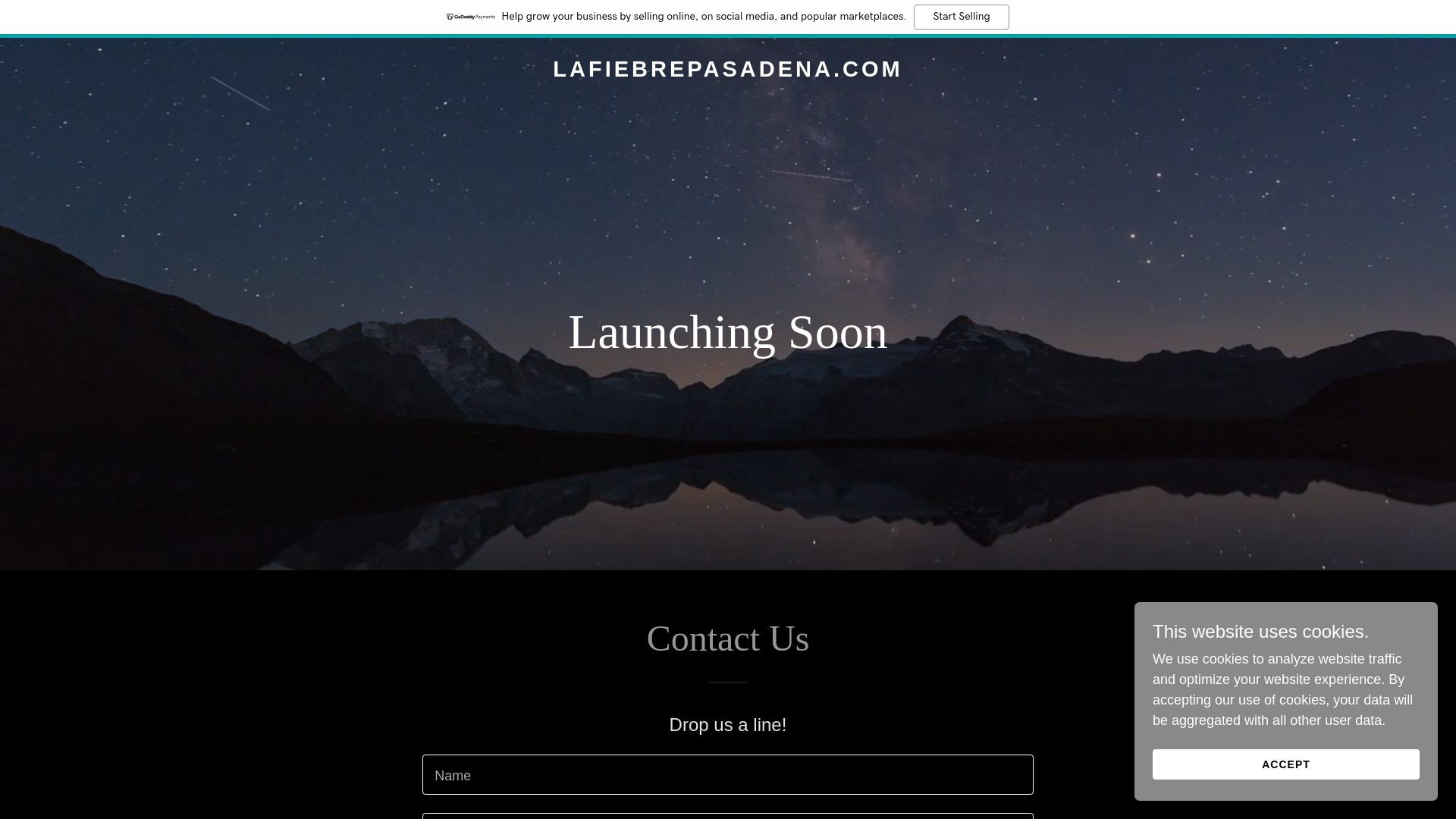 website screenshot of https://lafiebrepasadena.com/