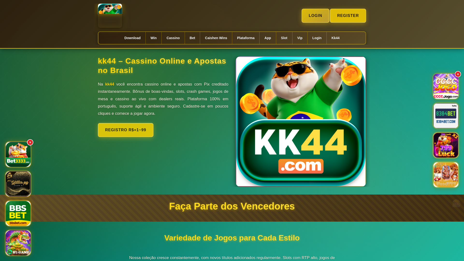website screenshot of https://kk44cara.com/