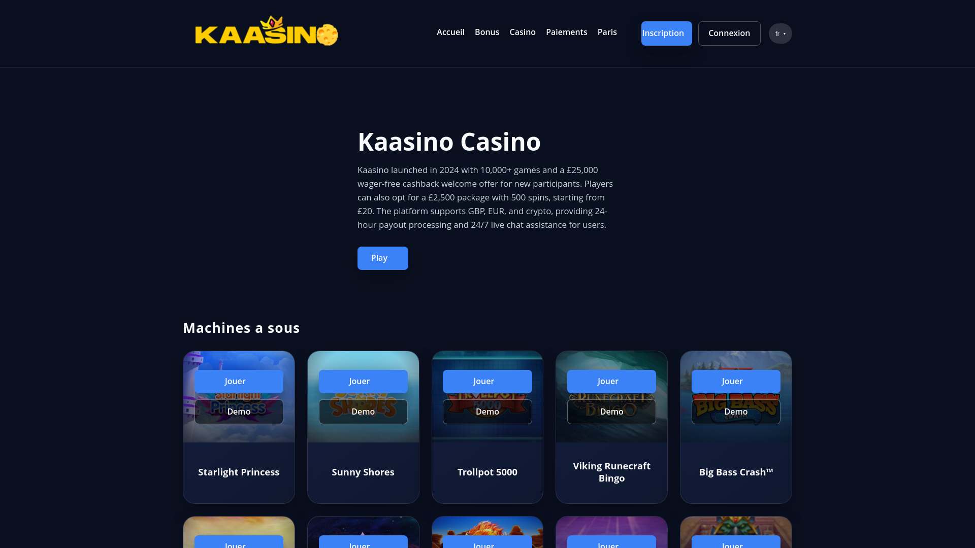 website screenshot of https://kaasino-uk-10.pages.dev/