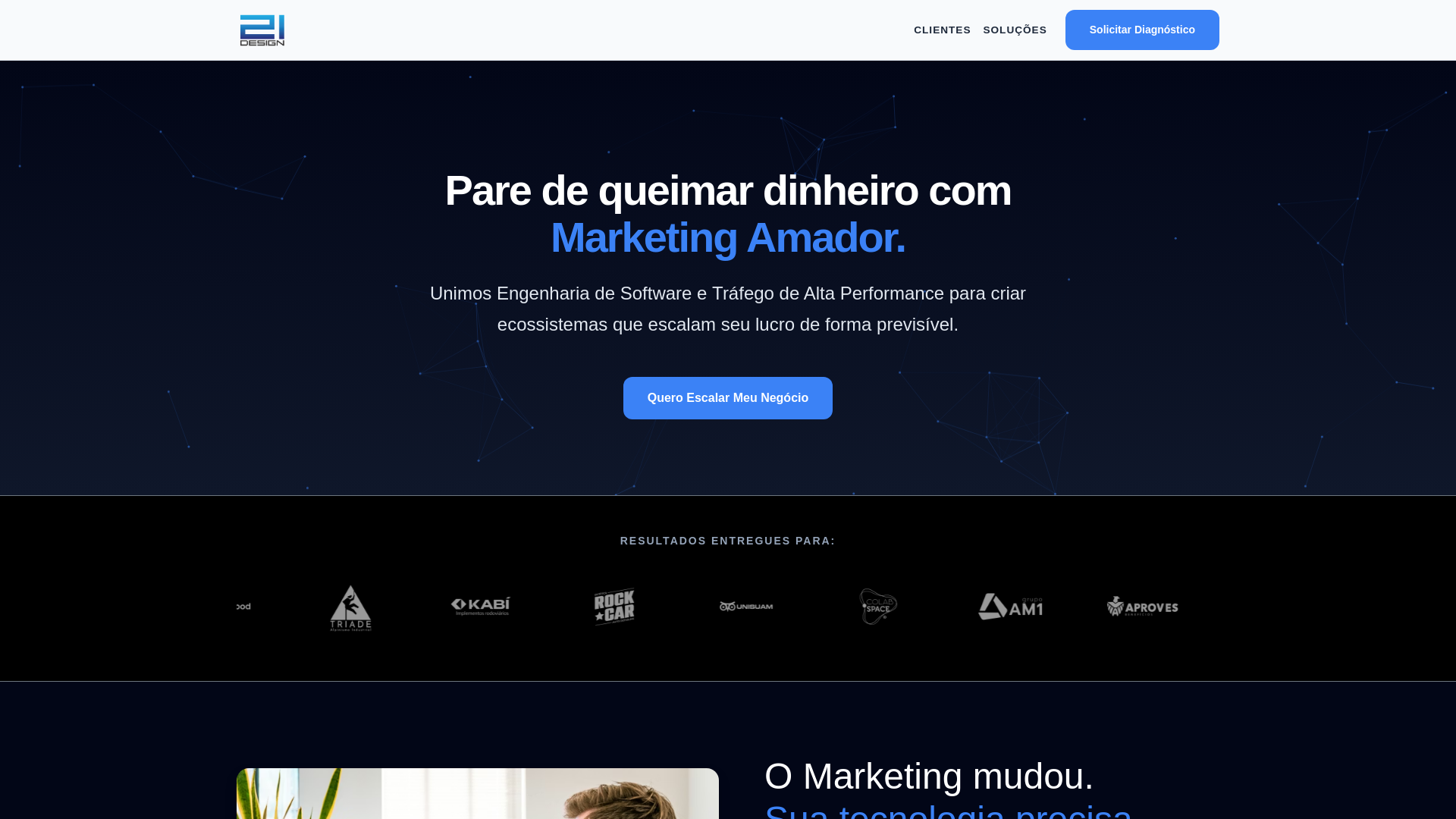 website screenshot of https://designvinteum.com.br