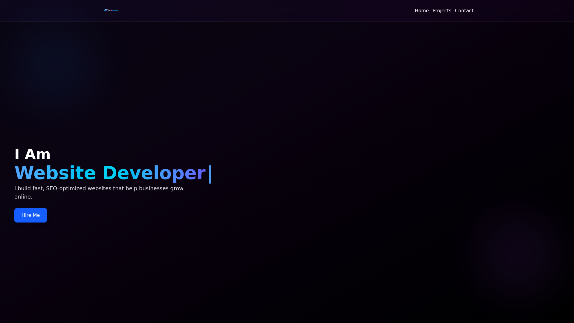 website screenshot of https://genzwebsite.online/