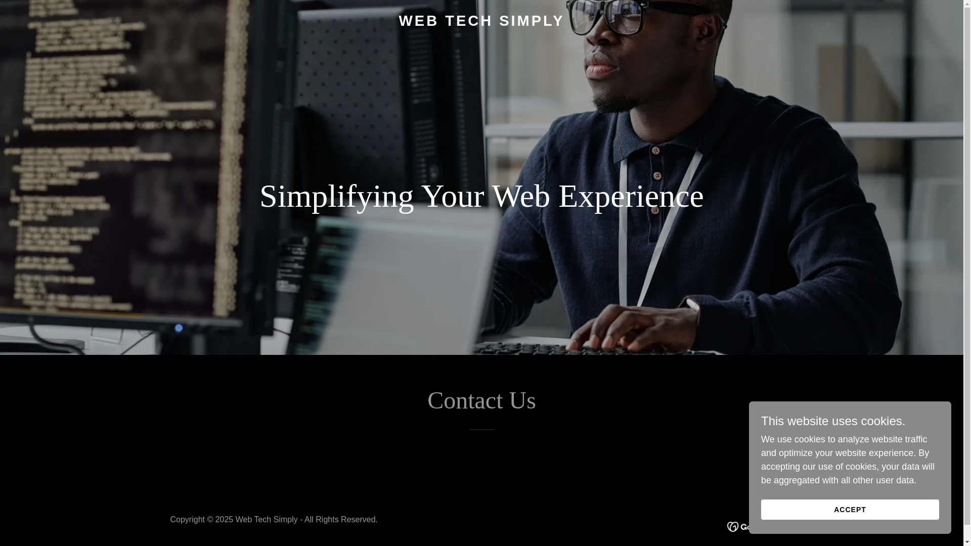 website screenshot of https://webtechsimply.com/