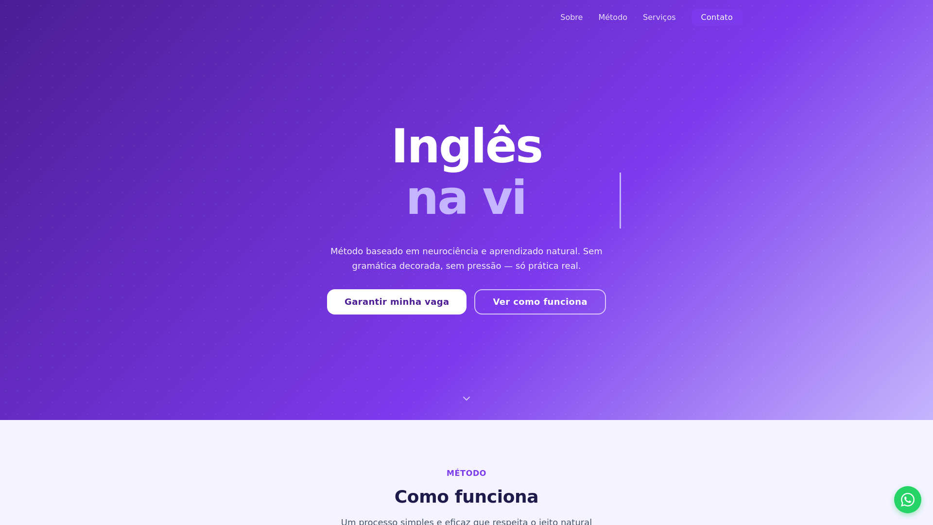 website screenshot of https://inglesnavidareal.com.br/