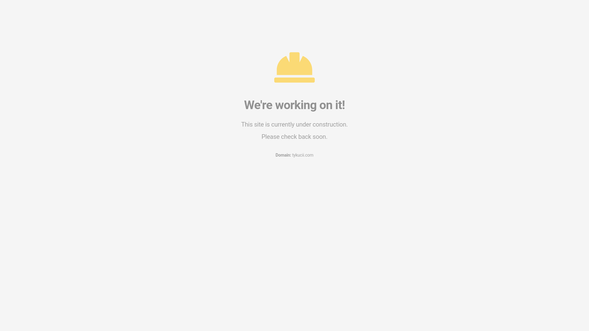 website screenshot of https://tykucii.com/