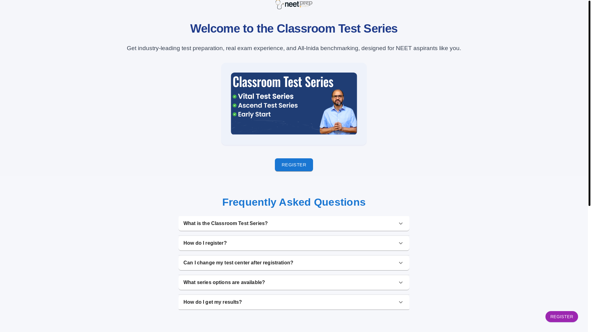 website screenshot of https://testserieslandingpage.pages.dev/
