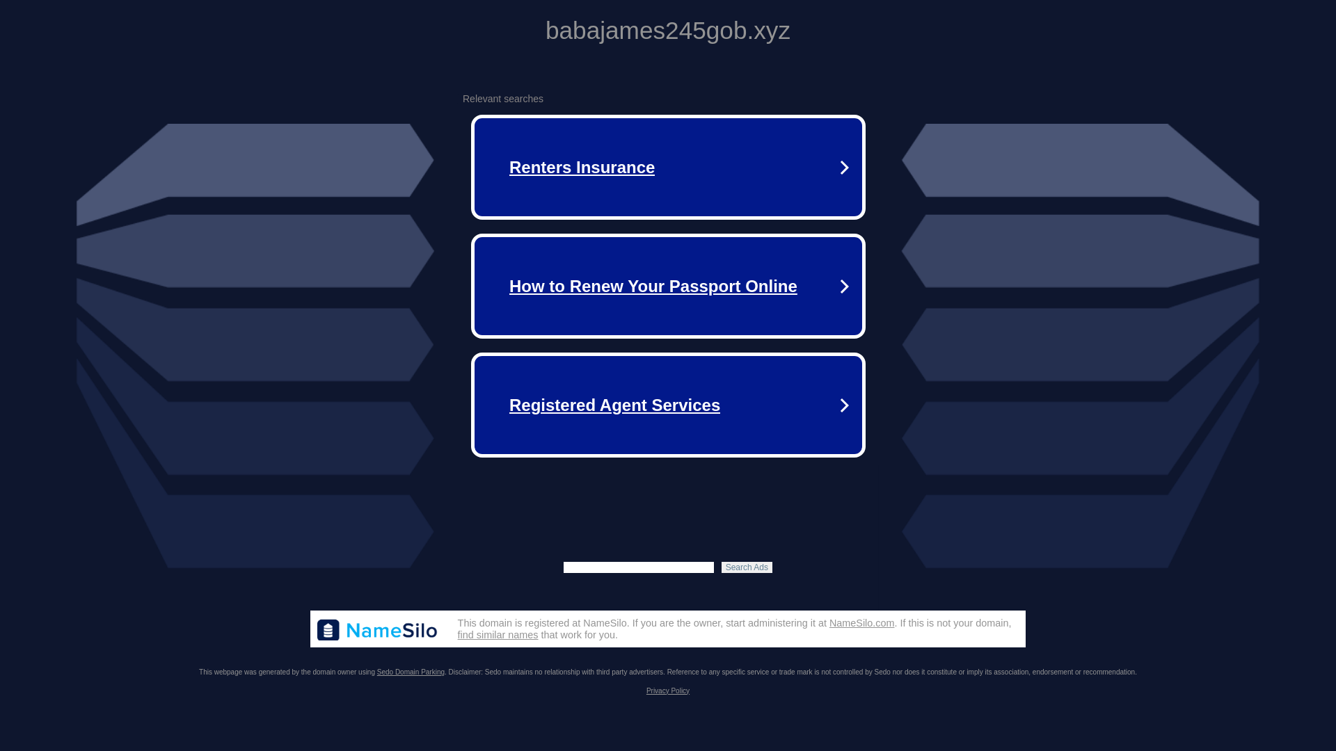 website screenshot of https://babajames245gob.xyz/