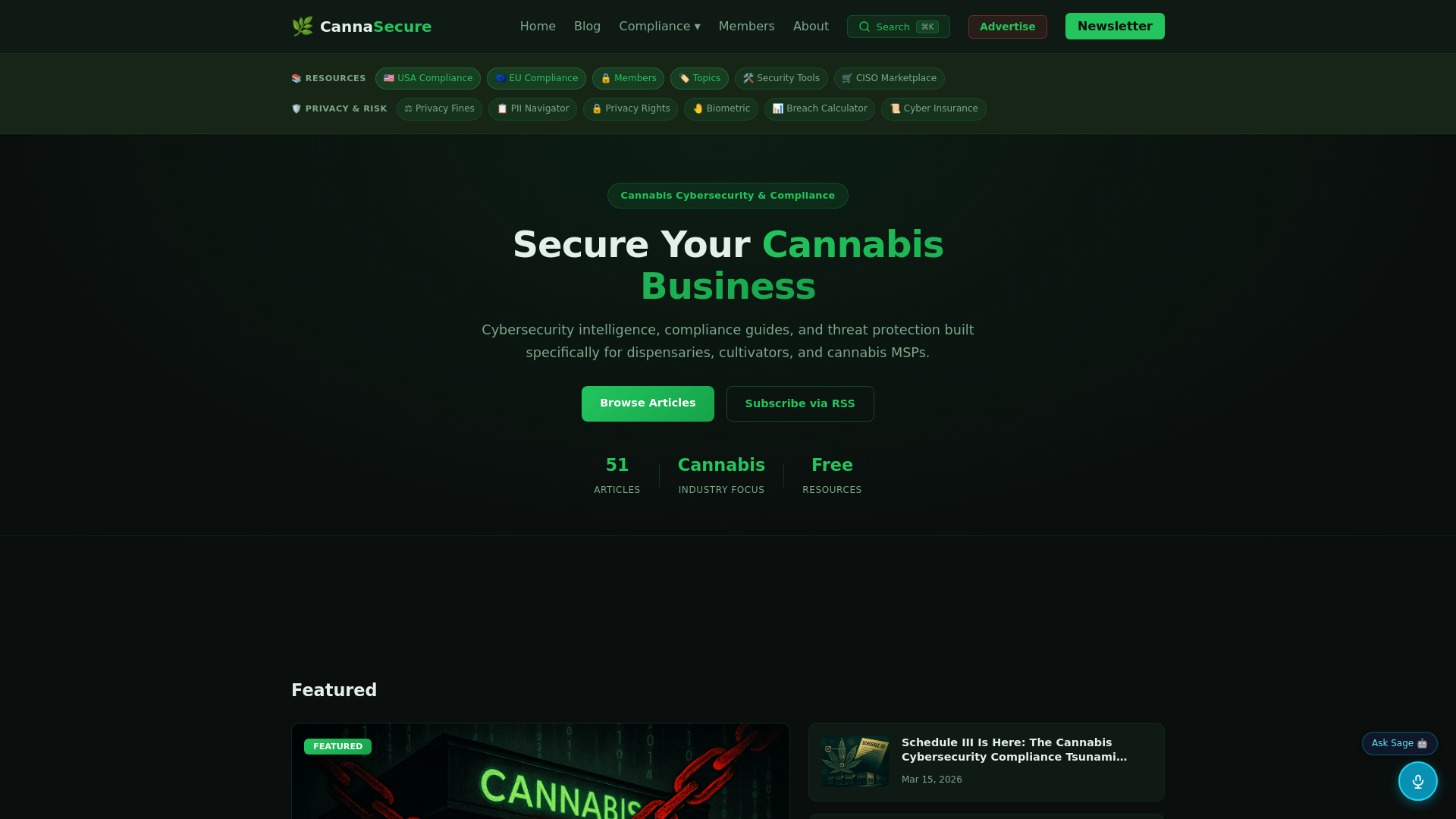website screenshot of https://cannasecure.pages.dev/