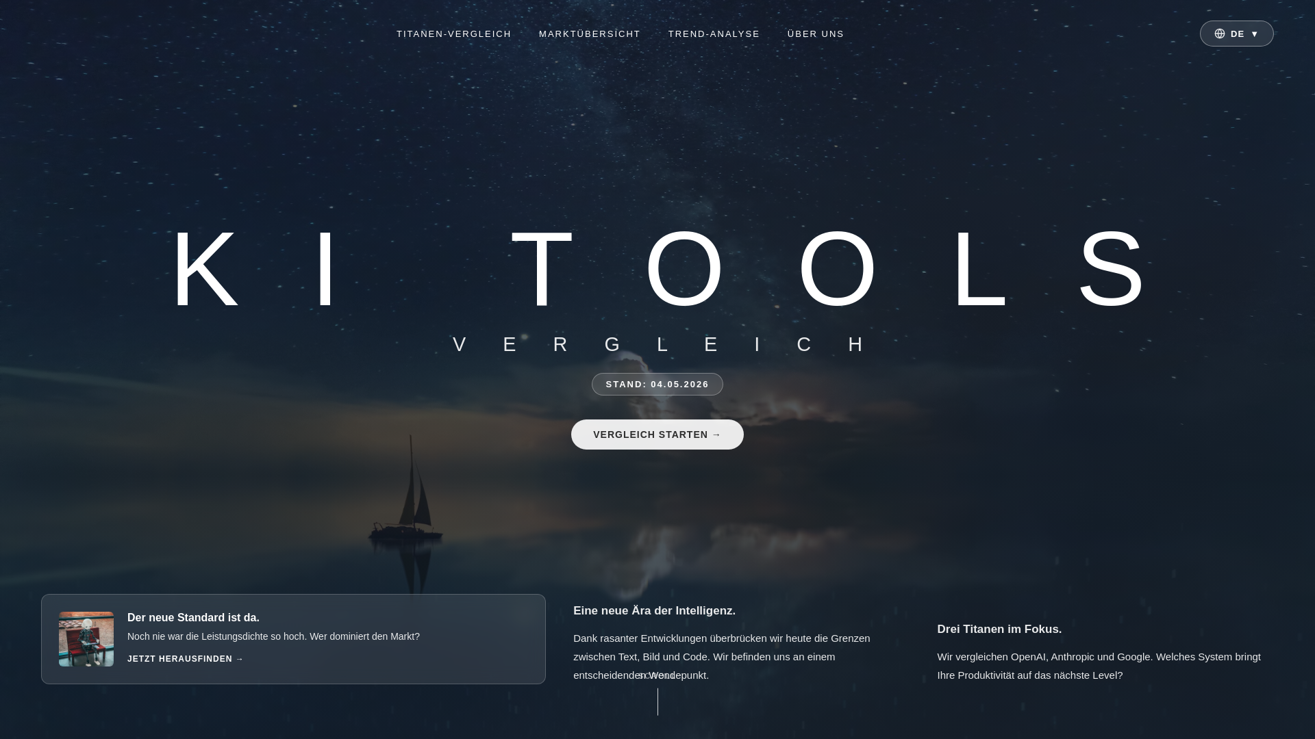 website screenshot of https://trend-report-ai.de/