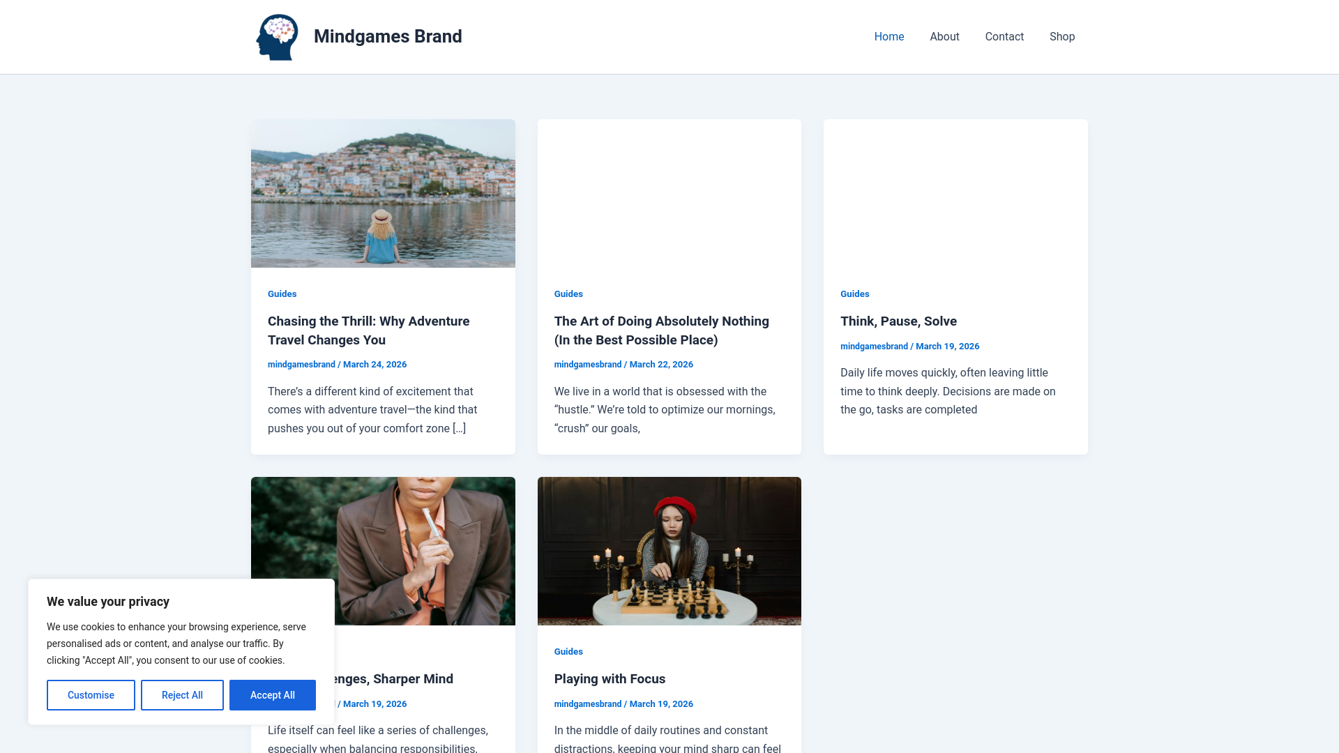 website screenshot of https://mindgamesbrand.site/