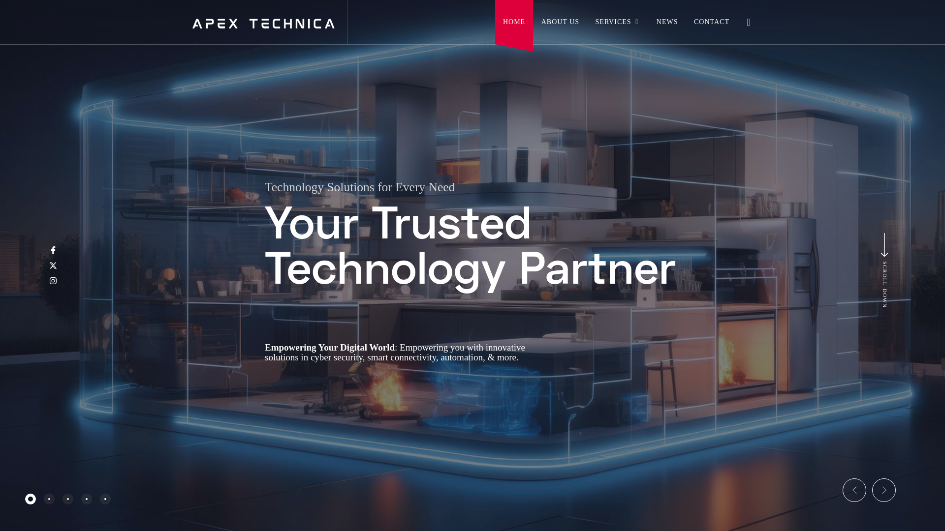 website screenshot of https://apex-technica.pages.dev/