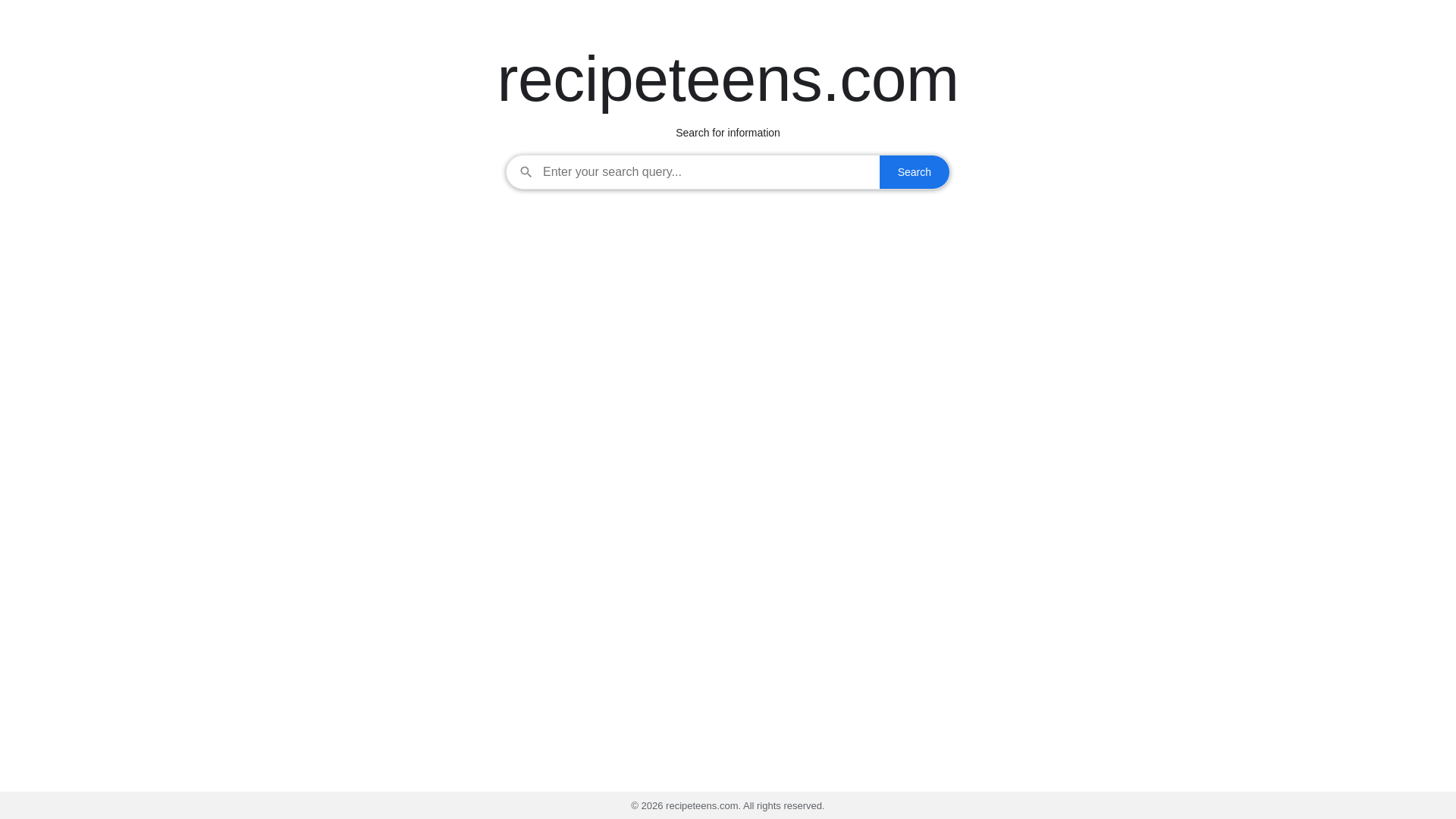 website screenshot of https://recipeteens.com