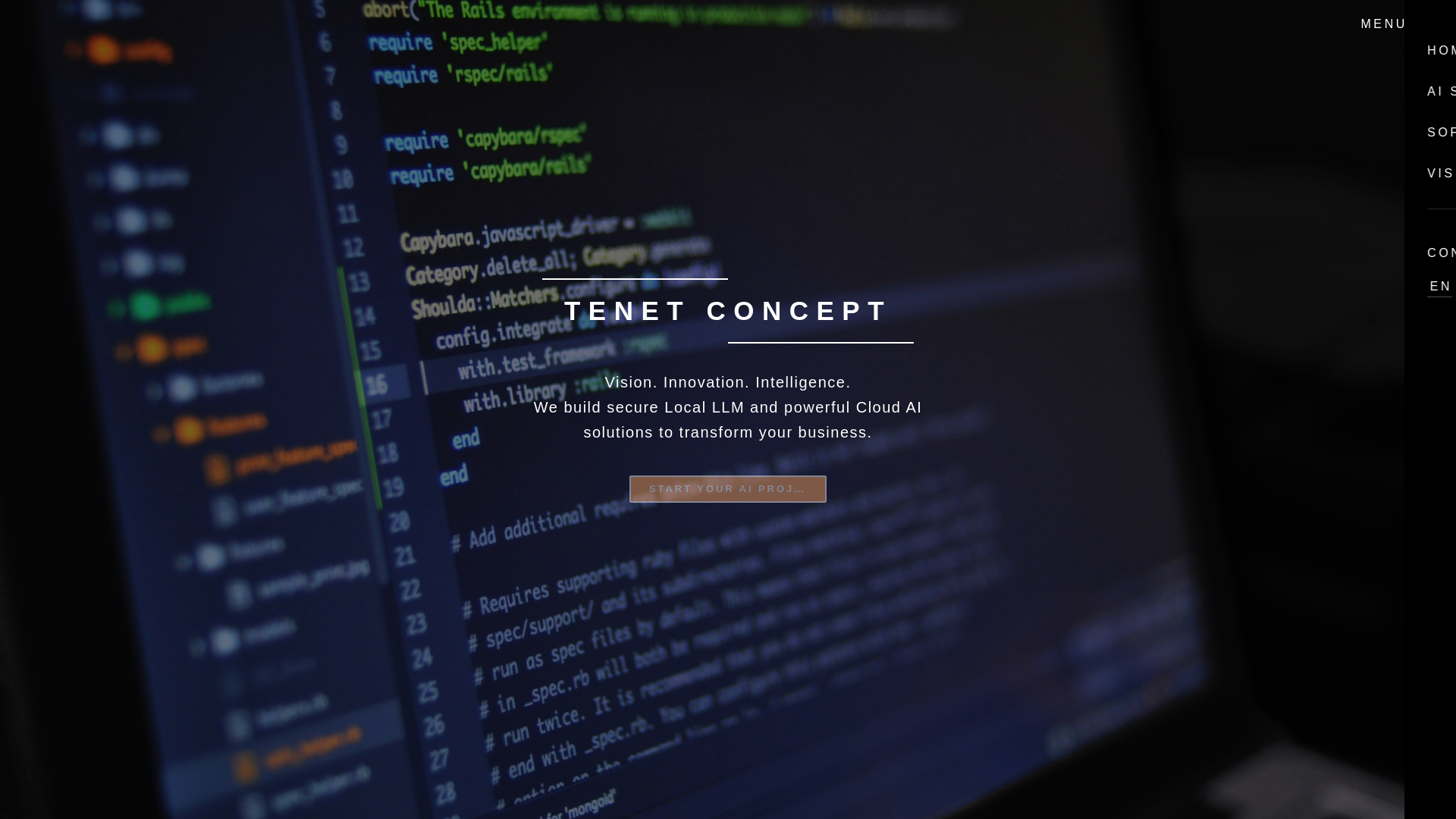 website screenshot of https://tenetconcept.pages.dev/