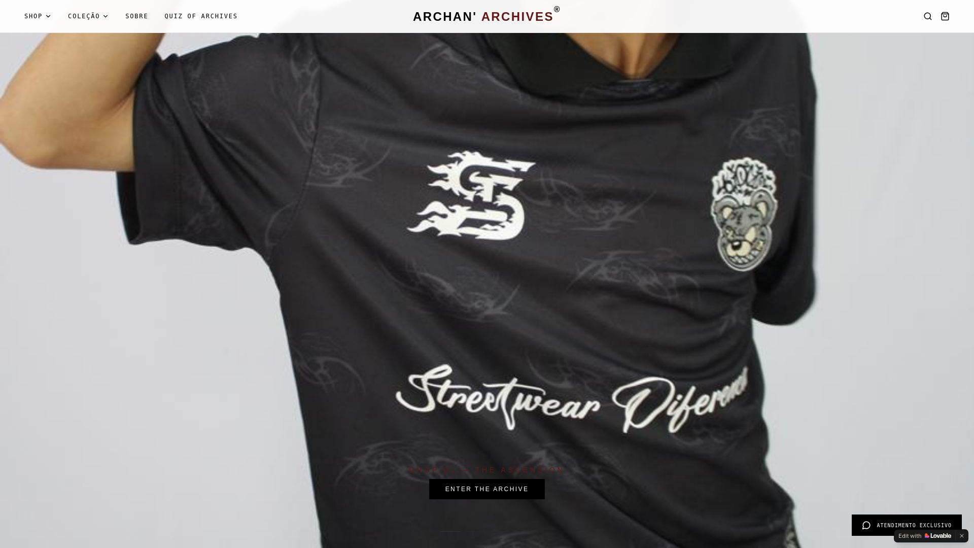 website screenshot of https://archanarchives.com.br