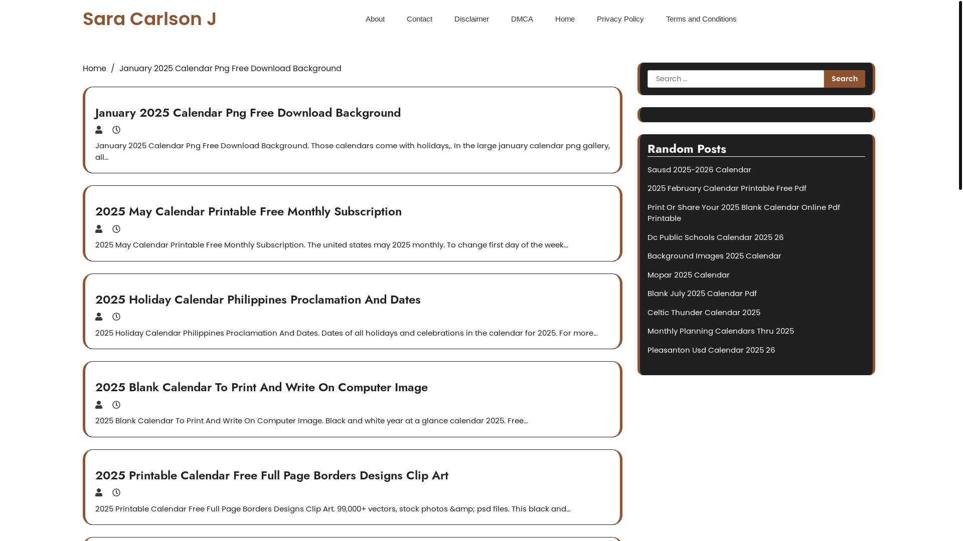 website screenshot of https://saracarlsonj.pages.dev/