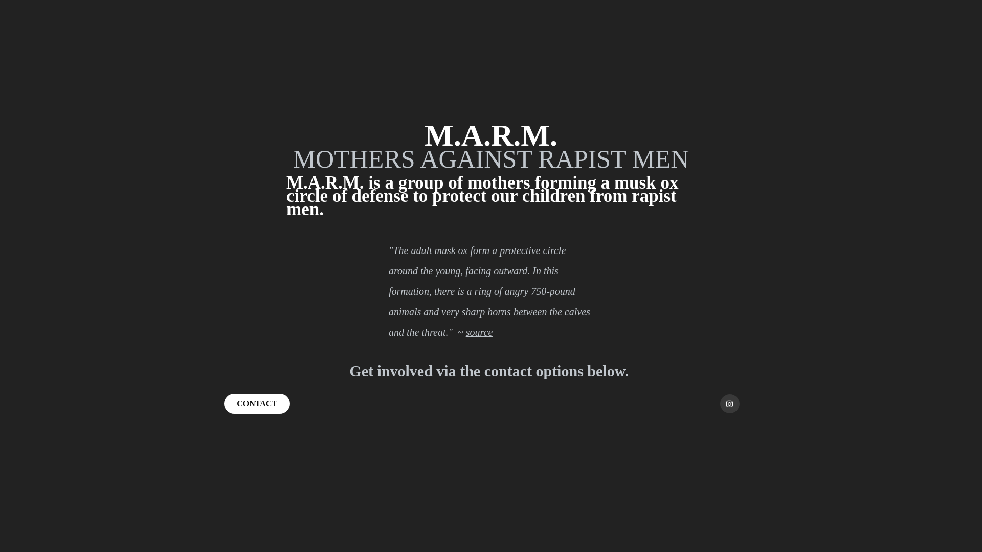 website screenshot of https://mothersagainstrapistmen.org/