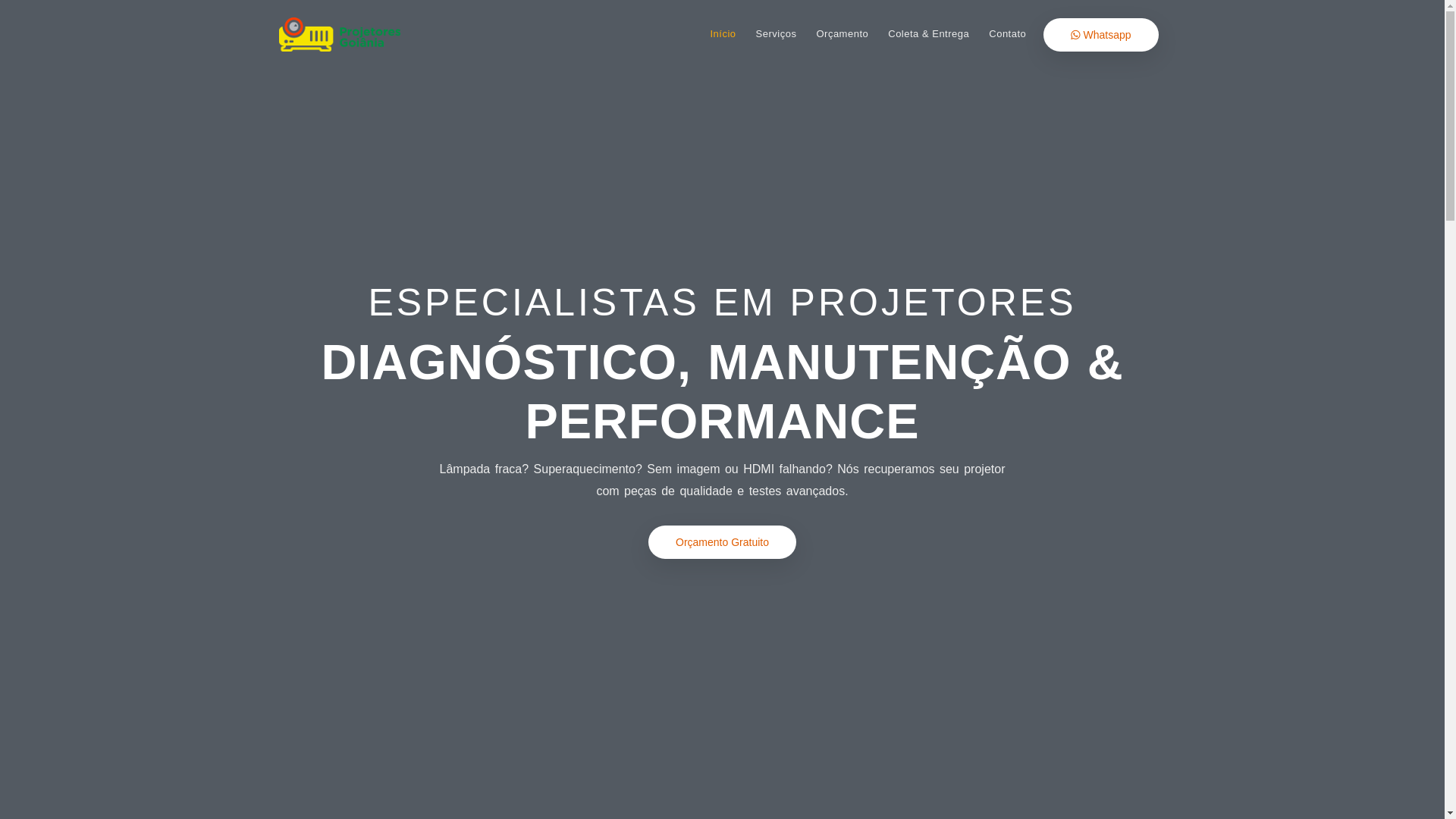 website screenshot of https://projetoresgoiania.com.br/