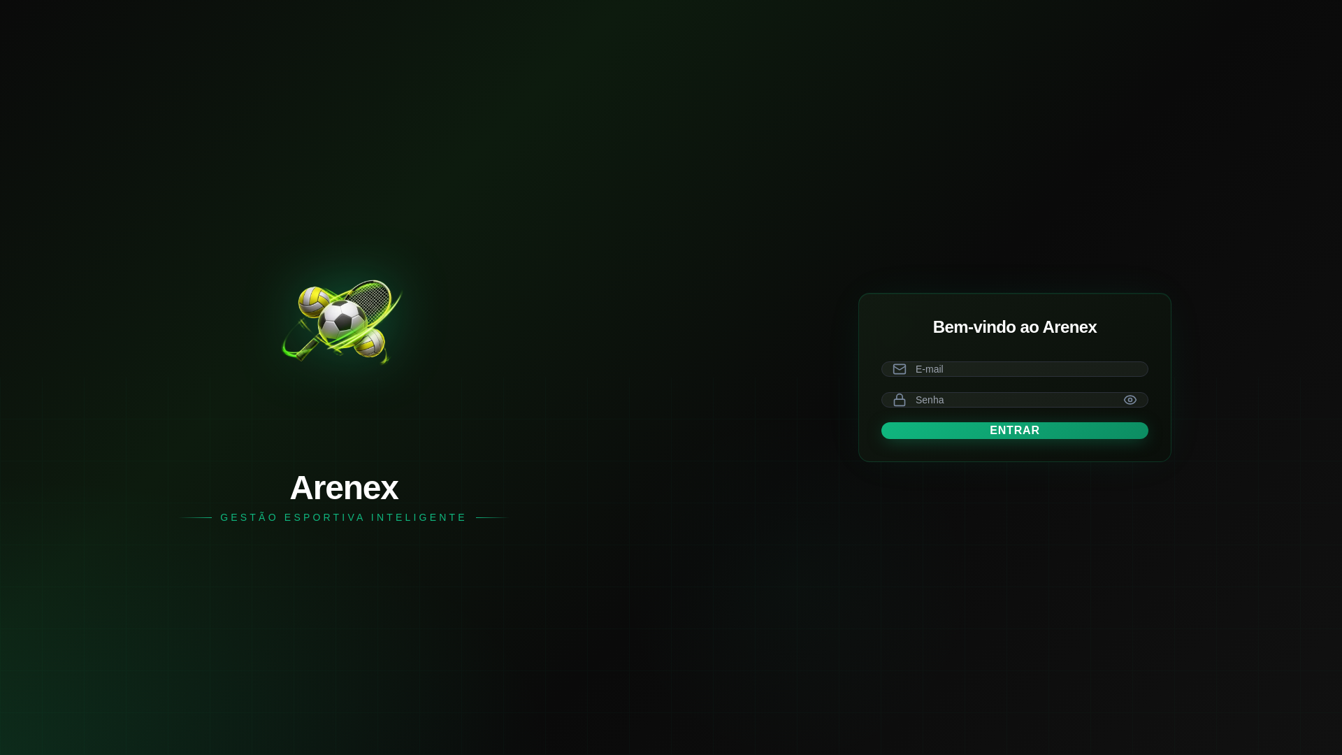 website screenshot of https://arenex.com.br/