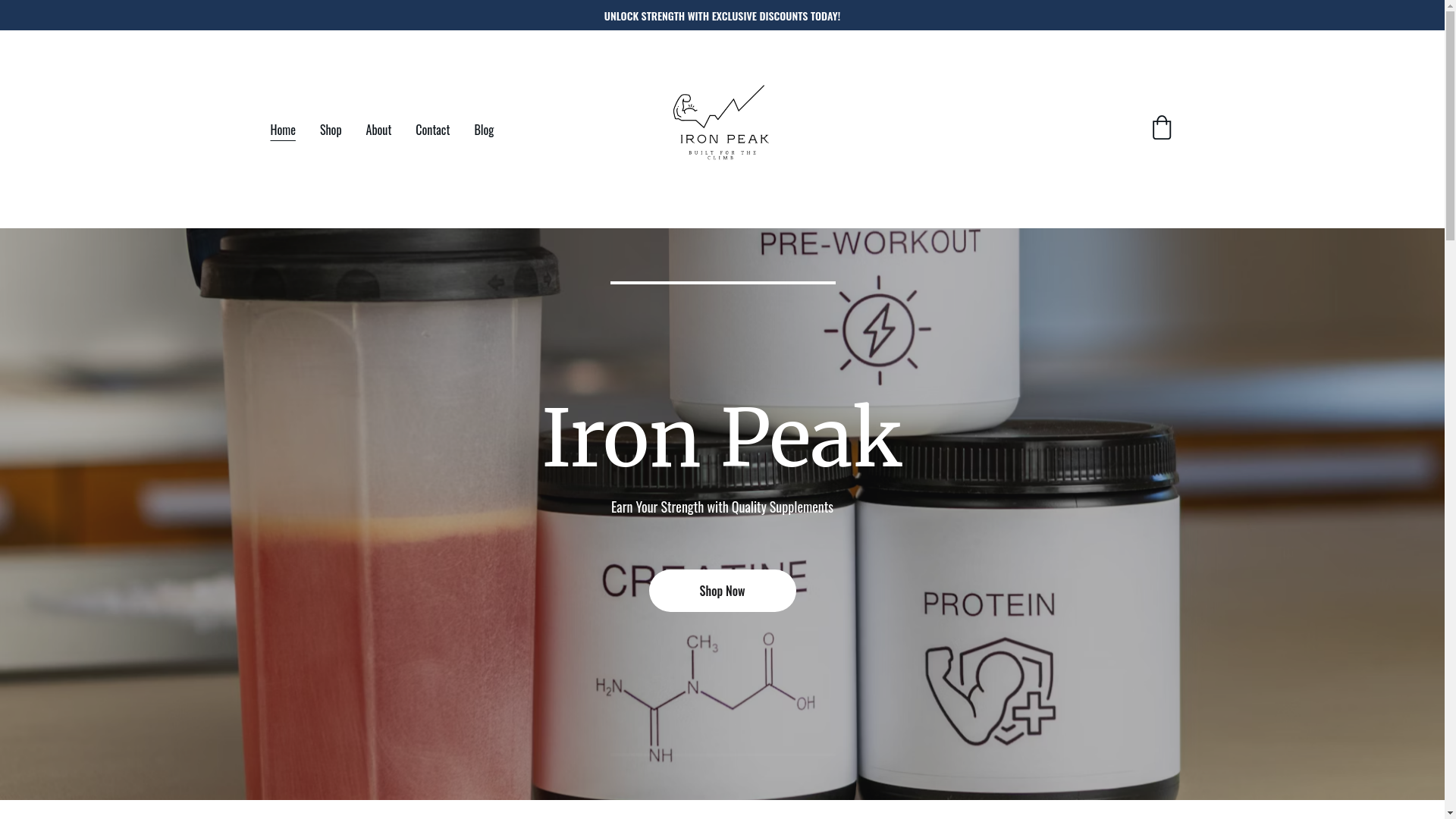 website screenshot of https://ironpeak.site/