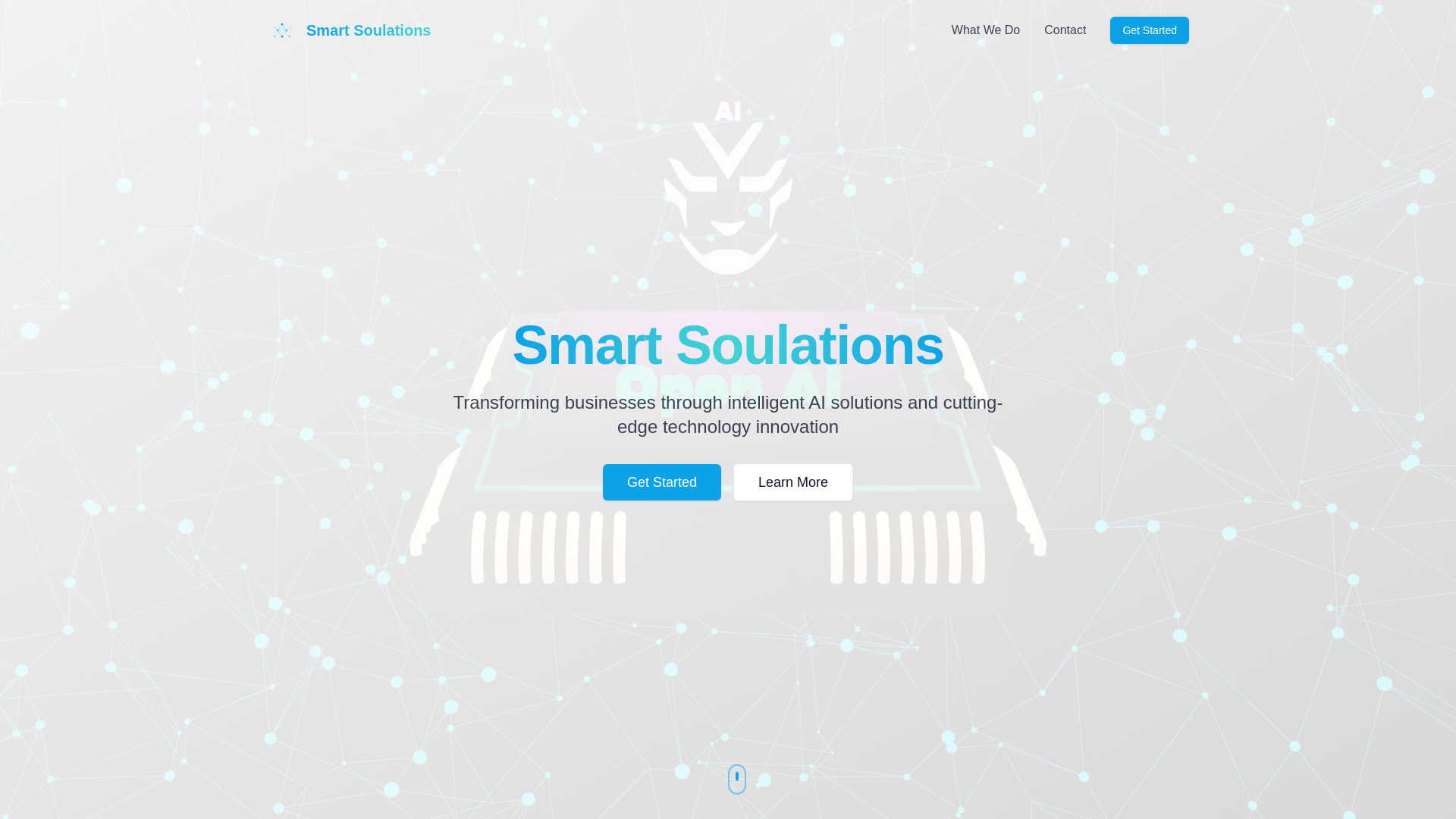 website screenshot of https://smartsoulations.space