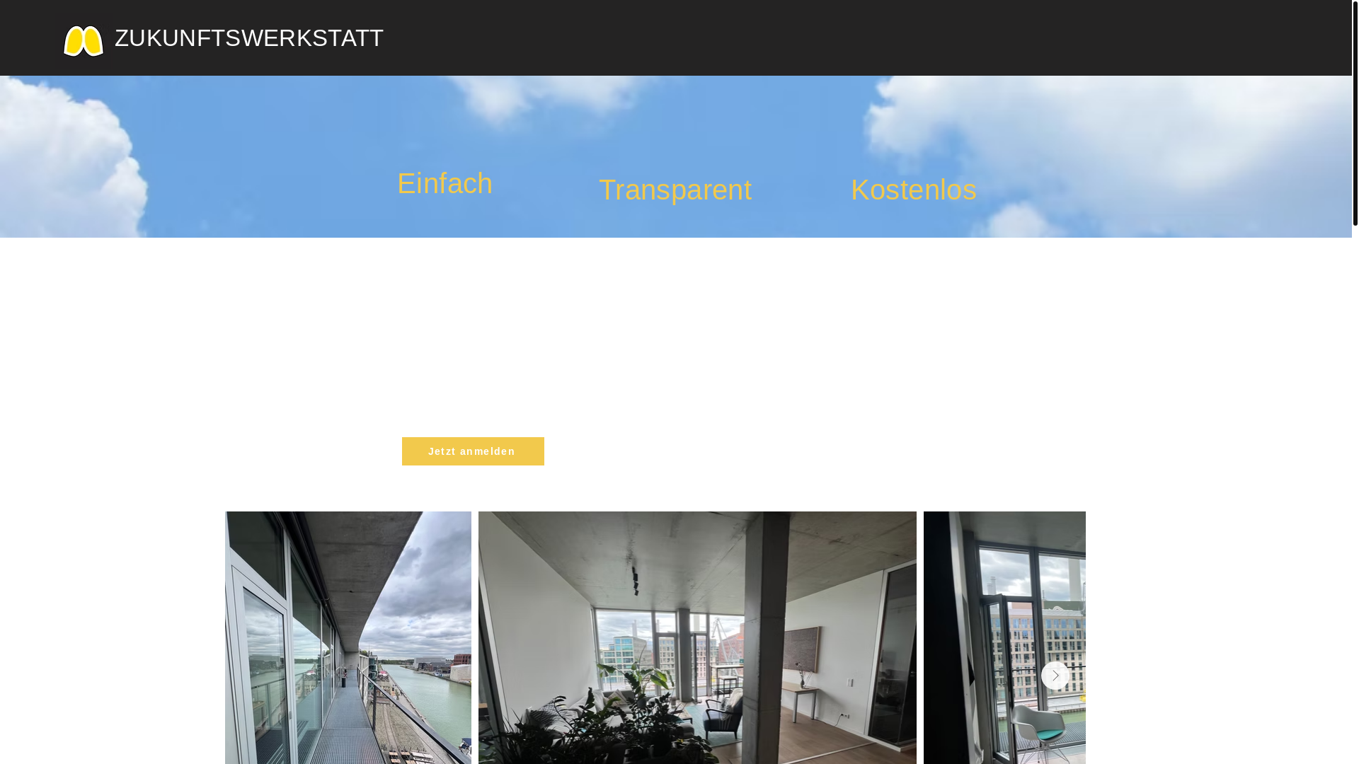 website screenshot of https://zukunftswerkstatt-workshops.de/