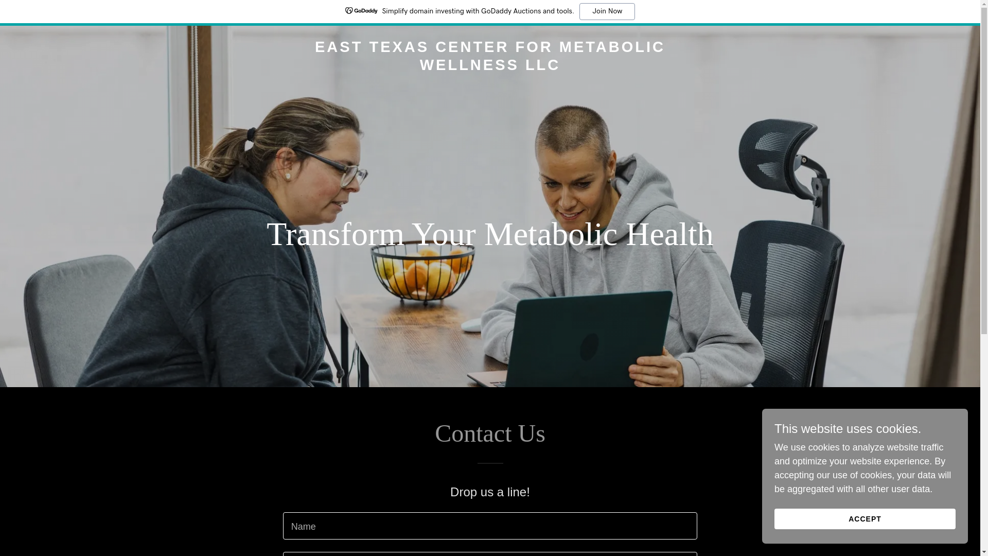 website screenshot of https://etxmetabolicwellness.com/
