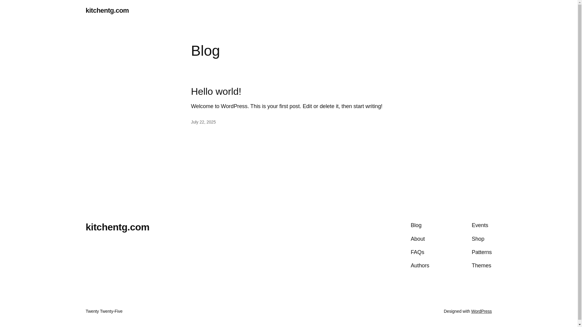 website screenshot of https://kitchentg.com/