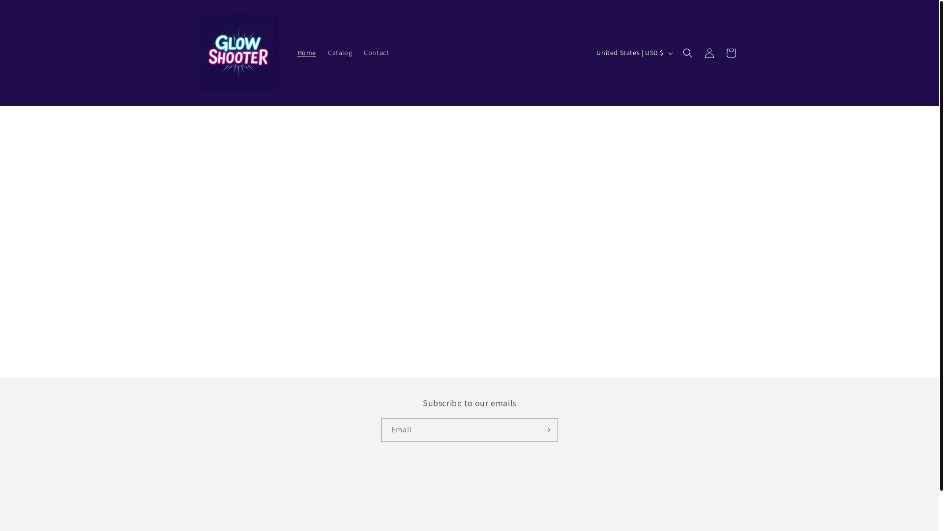 website screenshot of https://glowshooter.com/