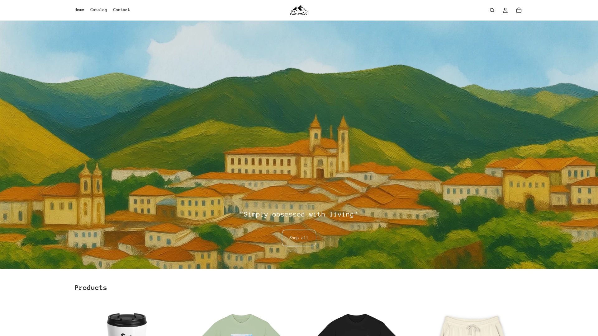 website screenshot of https://elmontis.com