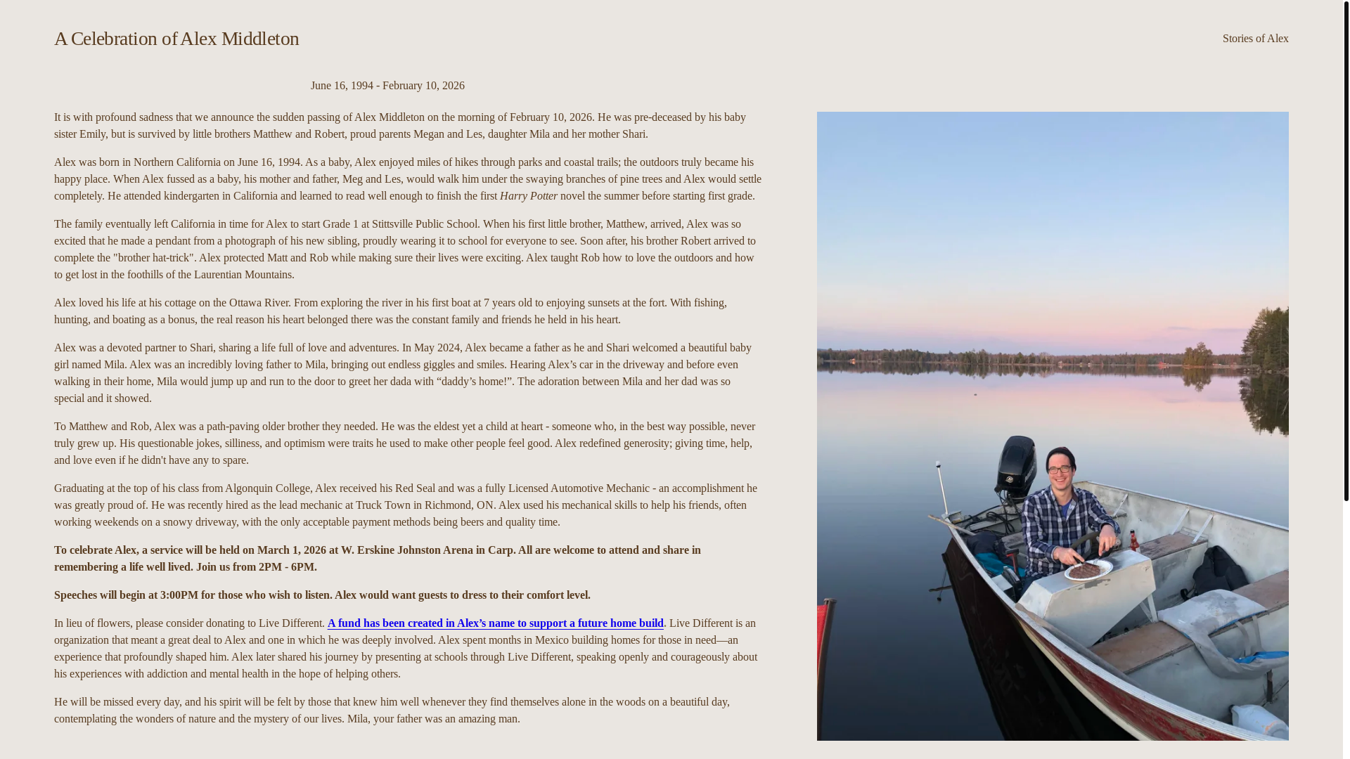 website screenshot of https://alexmiddleton.ca/