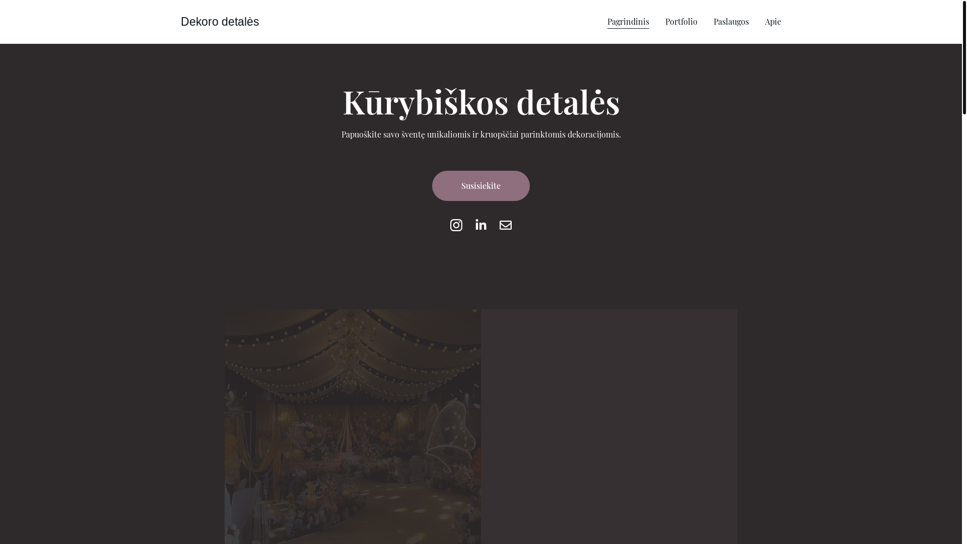 website screenshot of https://dekorodetales.lt/