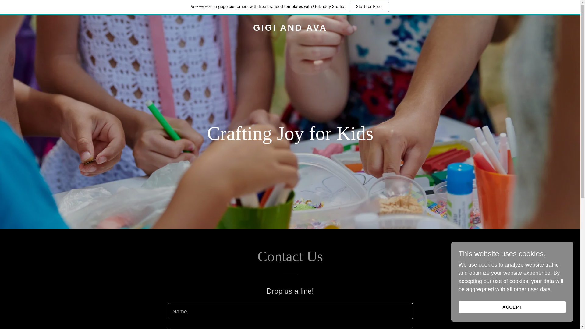 website screenshot of https://gigiandava.com/