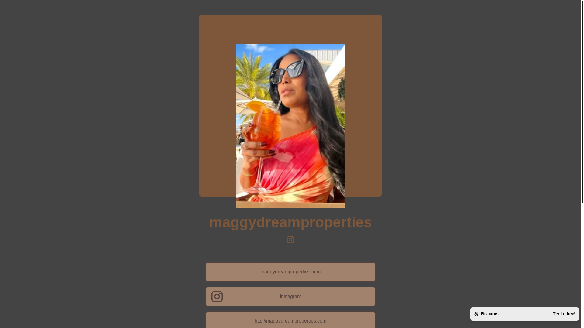 website screenshot of https://maggydreamproperties.info/