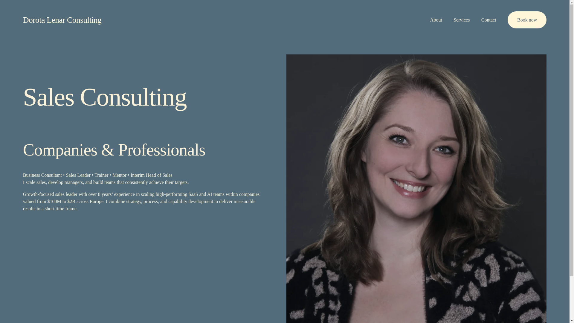 website screenshot of https://dorotalenar.com/