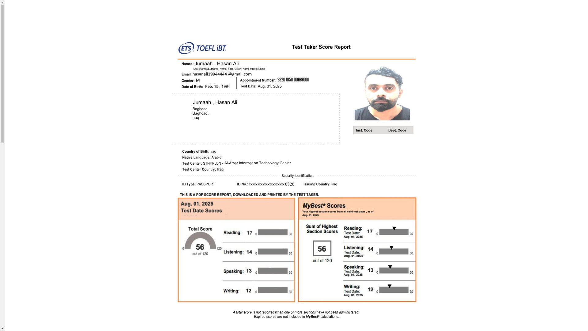 website screenshot of https://hassan-jumas-certificate.com/