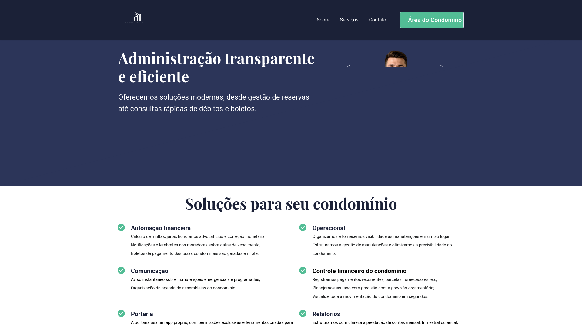 website screenshot of https://ummaadministradora.com.br/
