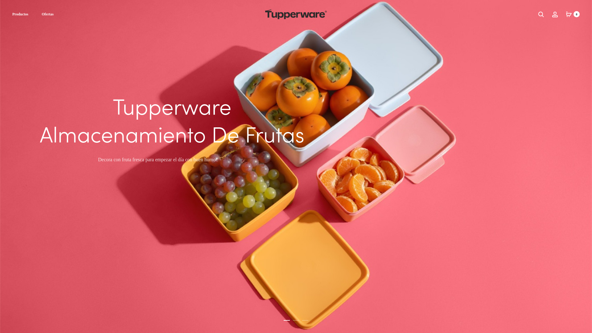 website screenshot of https://productostupperwareecuador.com