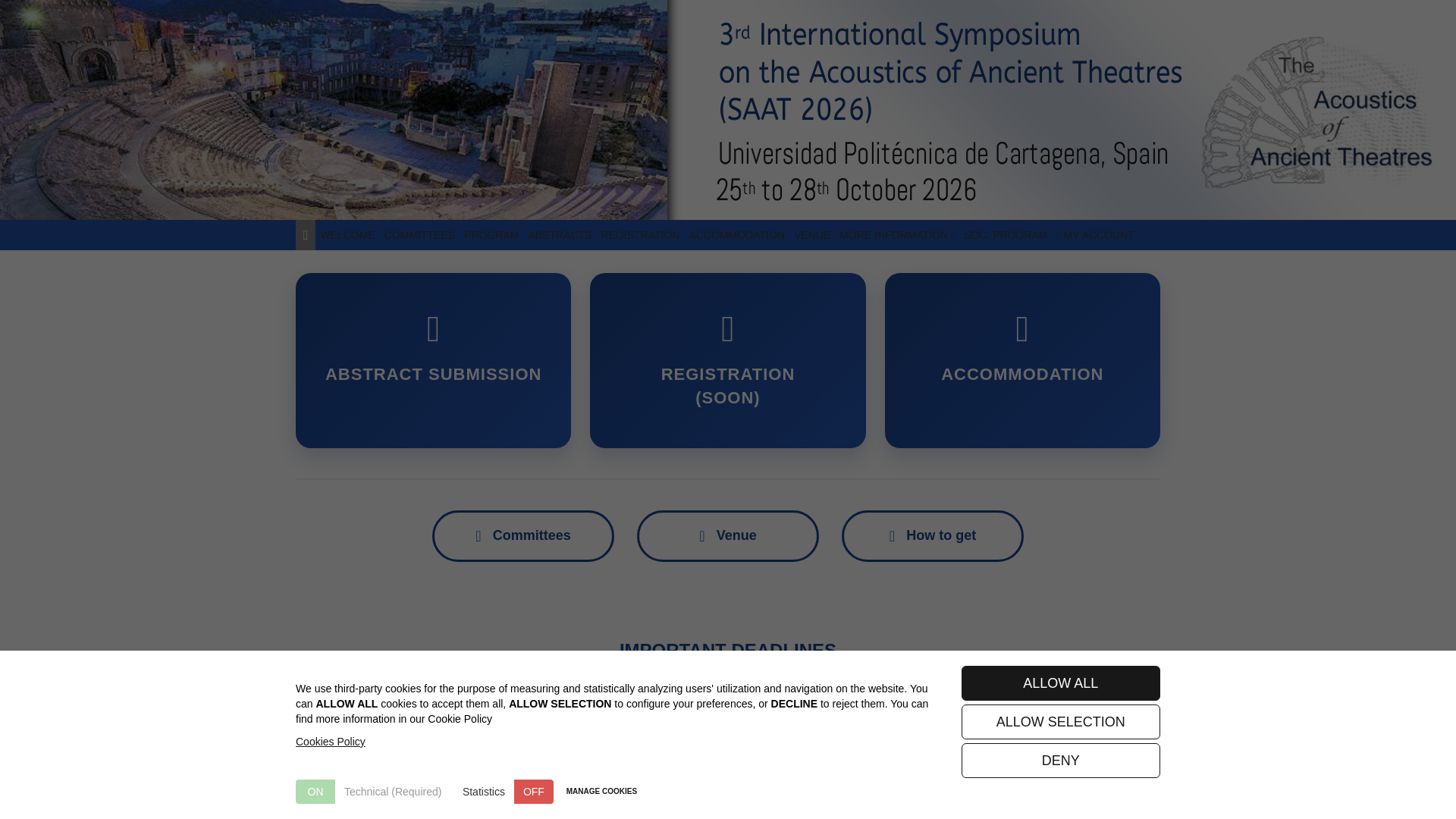 website screenshot of https://saat2026.org/