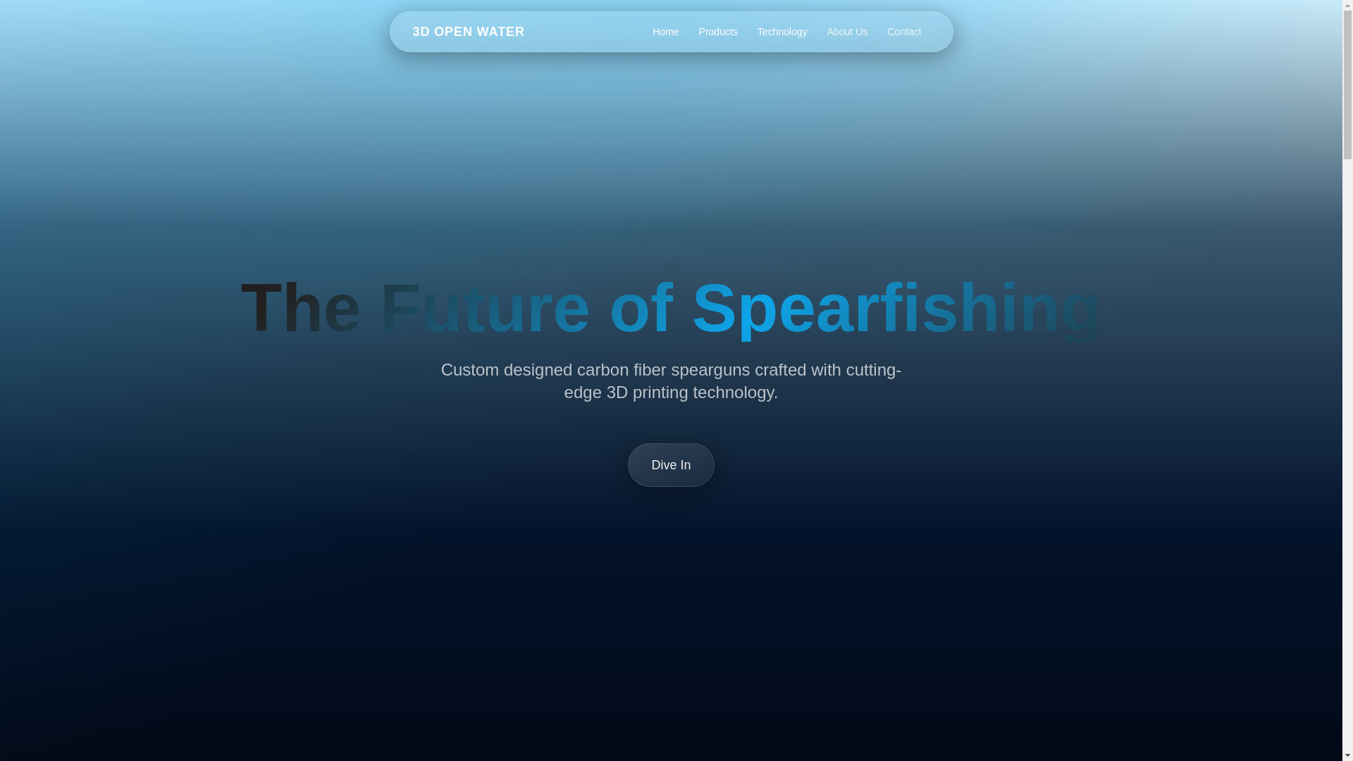 website screenshot of https://3dopenwater.com/