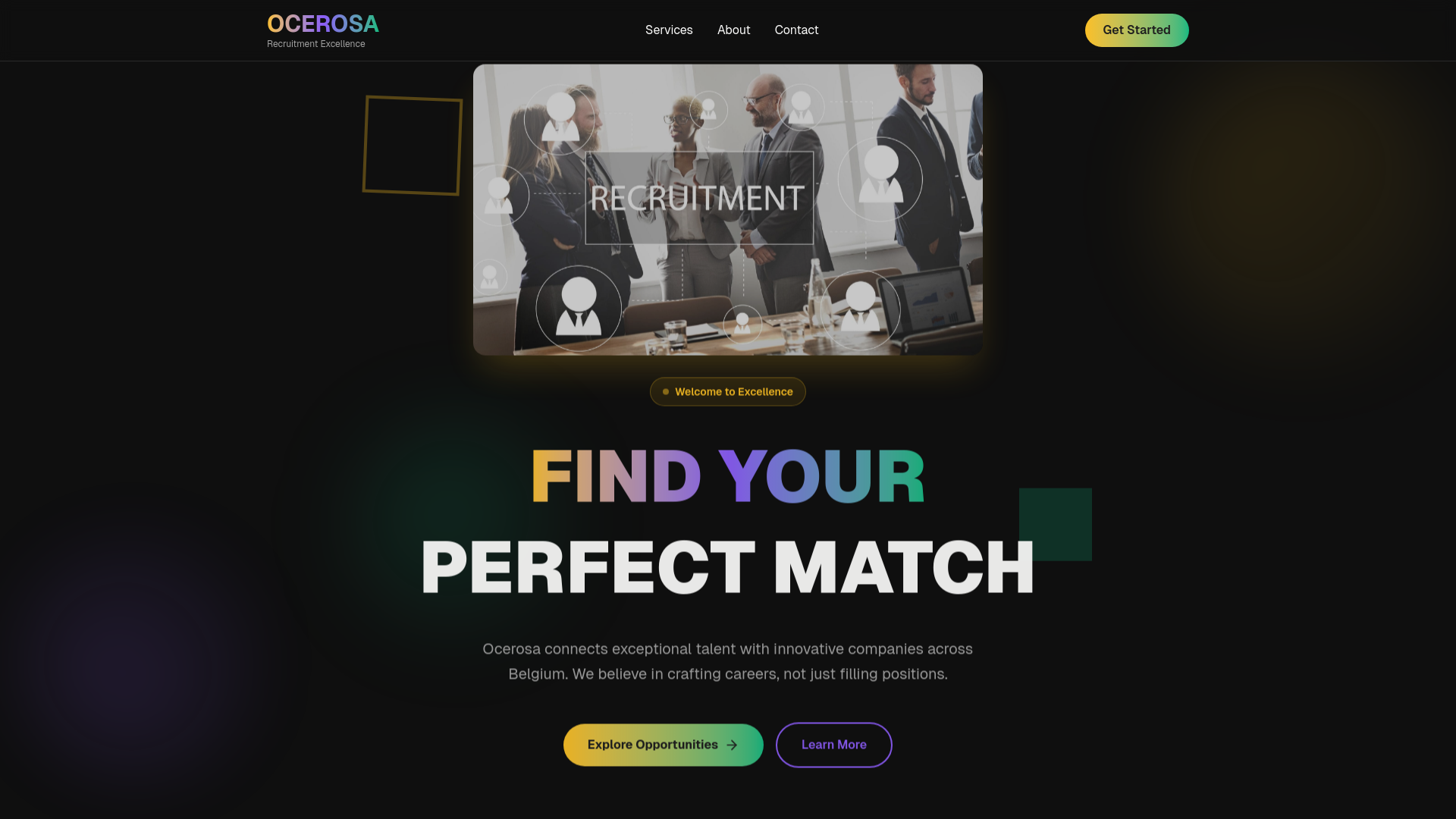 website screenshot of https://ocerosasa.com/