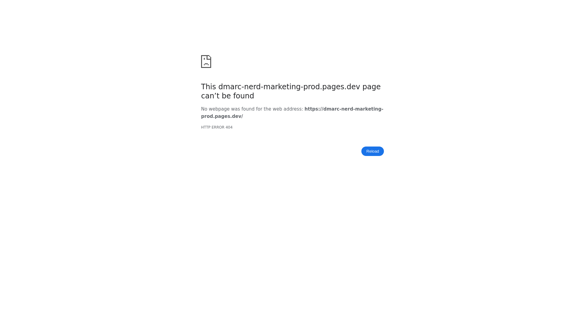 website screenshot of https://dmarc-nerd-marketing-prod.pages.dev/