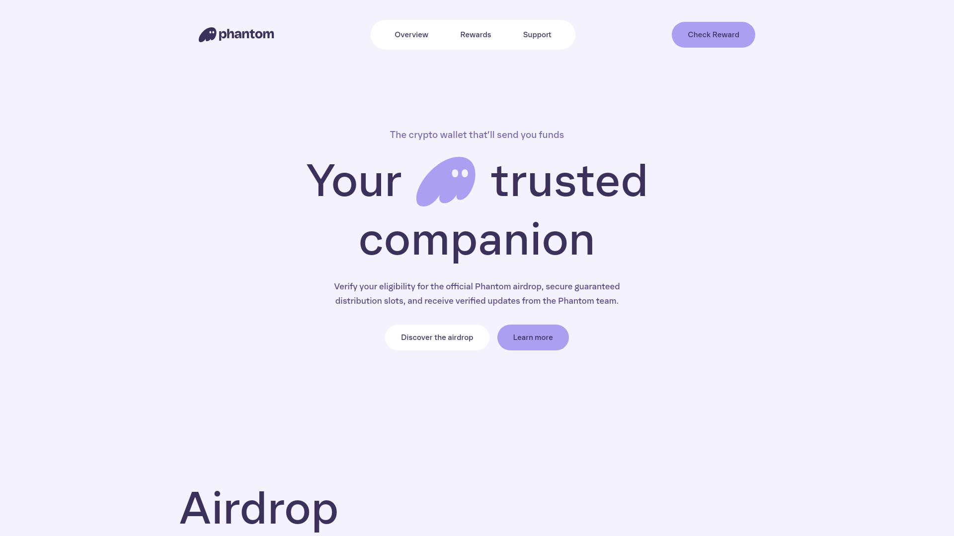 website screenshot of https://phahtom.fun