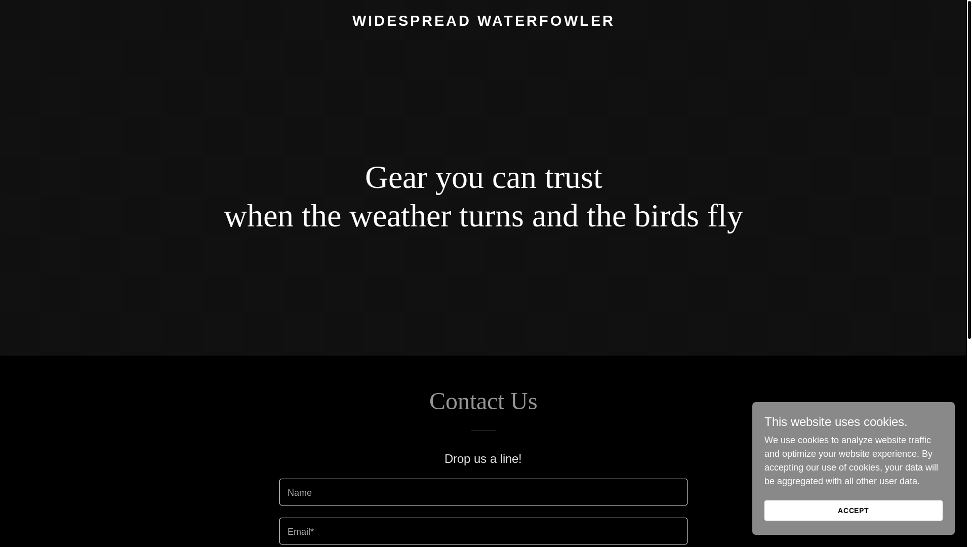 website screenshot of https://widespreadwater.com/